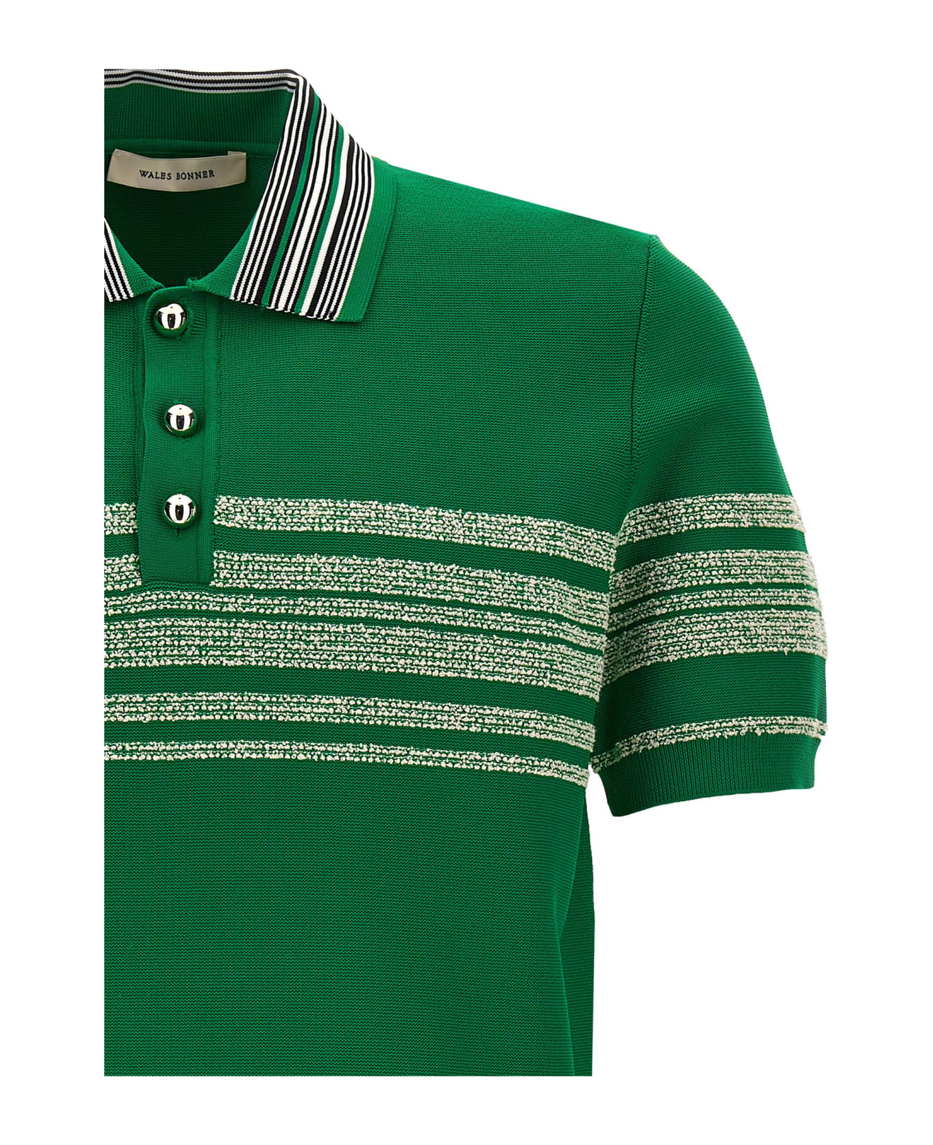Wales Bonner 'dawn' Polo Shirt - Green ポロシャツ