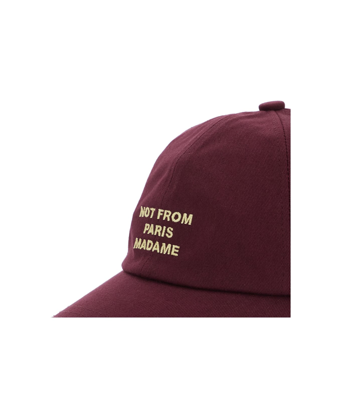 Drôle de Monsieur 
la Casquette Slogan
 Bordeaux Baseball Cap With Slogan On The Front And Rear Buckle Closure In Cotton Man - Bordeaux