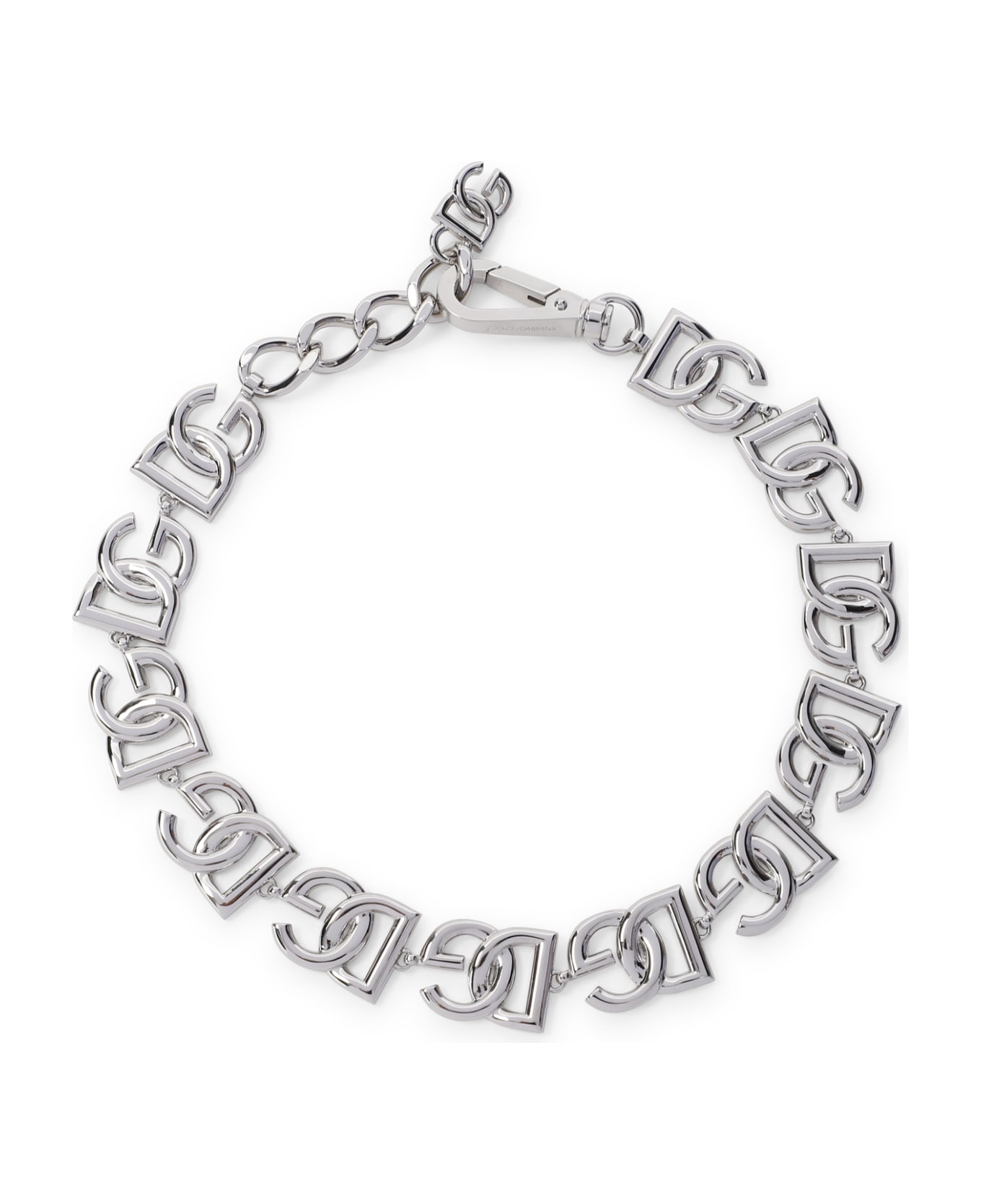 Dolce & Gabbana Logo Necklace - Argento Palladio