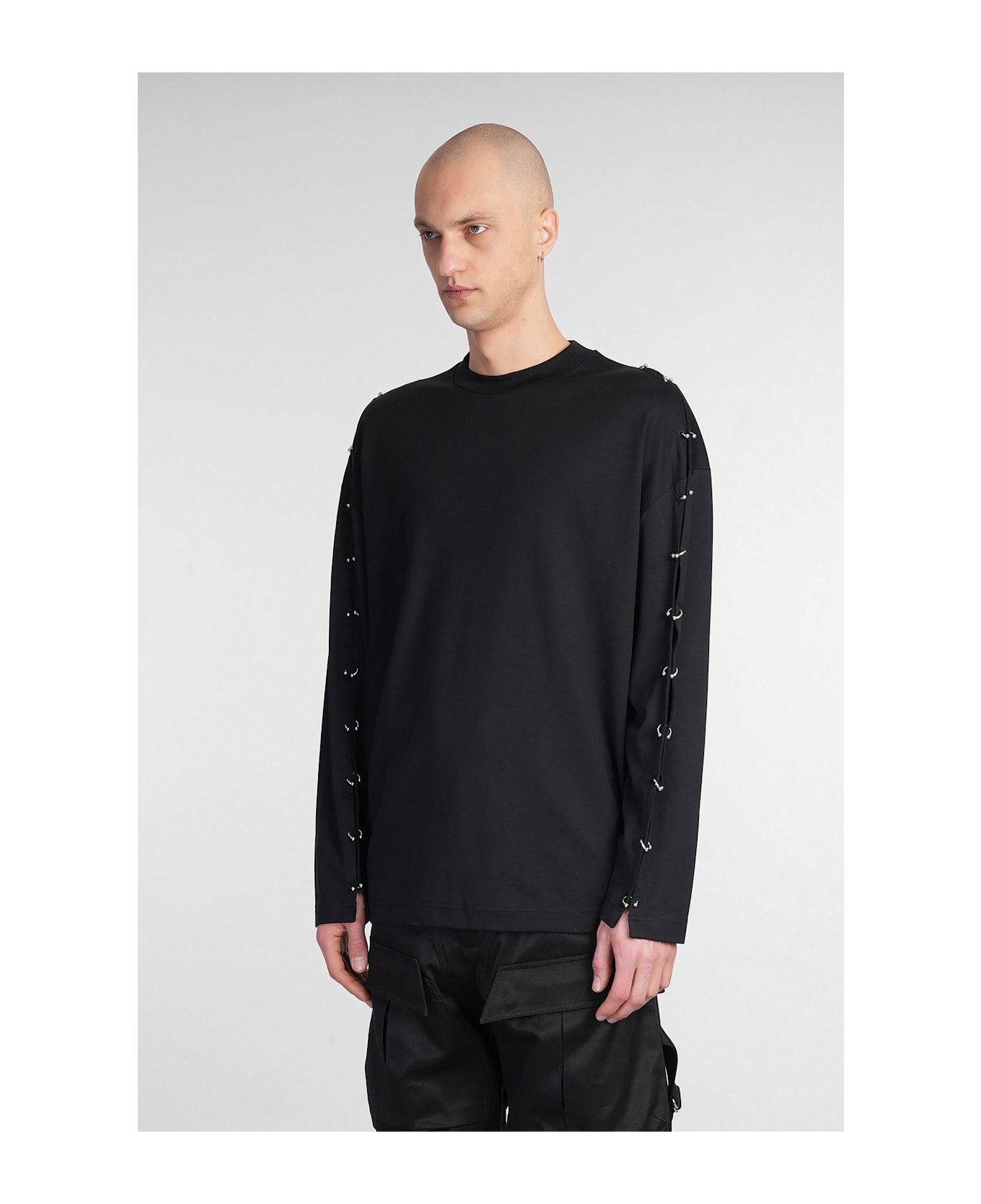 Mugler T-shirt In Black Cotton - black