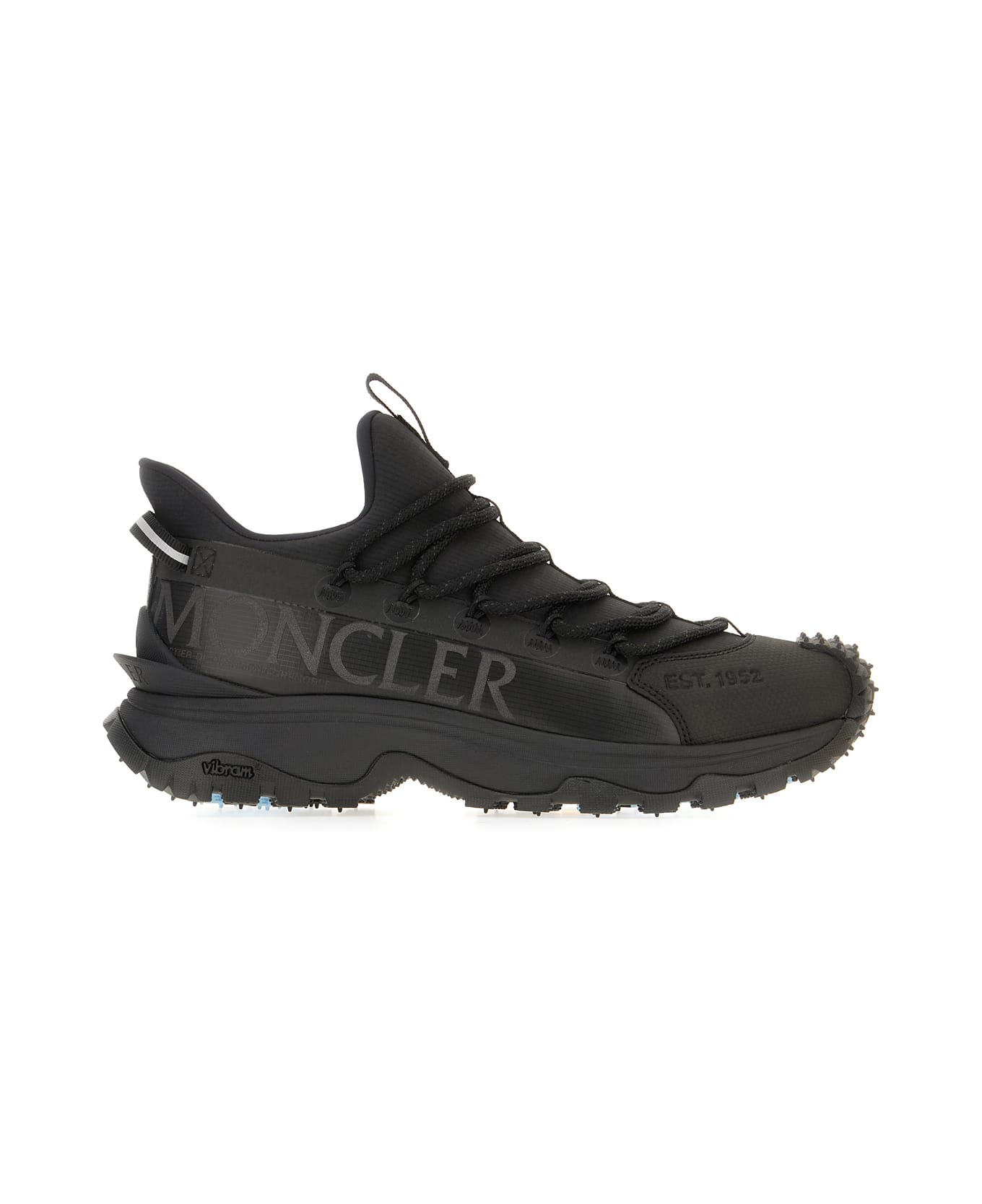 Moncler Black Tech Fabric Trailgrip Lite 2 Sneakers - Nero