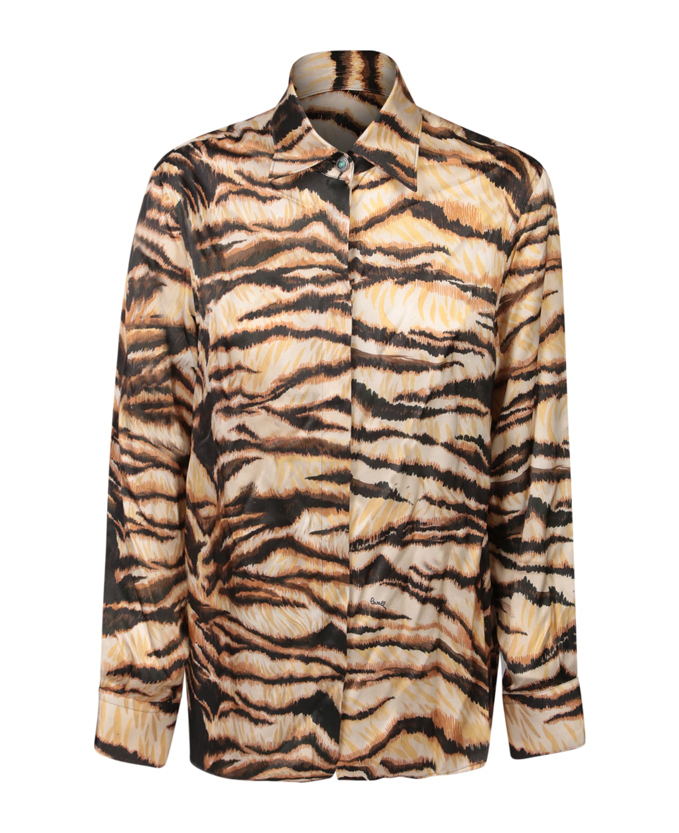 Roberto Cavalli Tiger Print Shirt - Multi