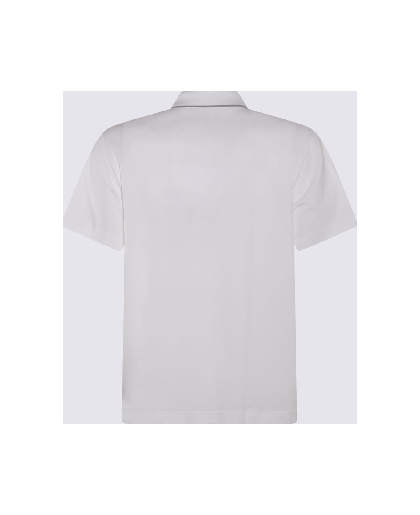 Brioni White Cotton Polo Shirt - White ポロシャツ