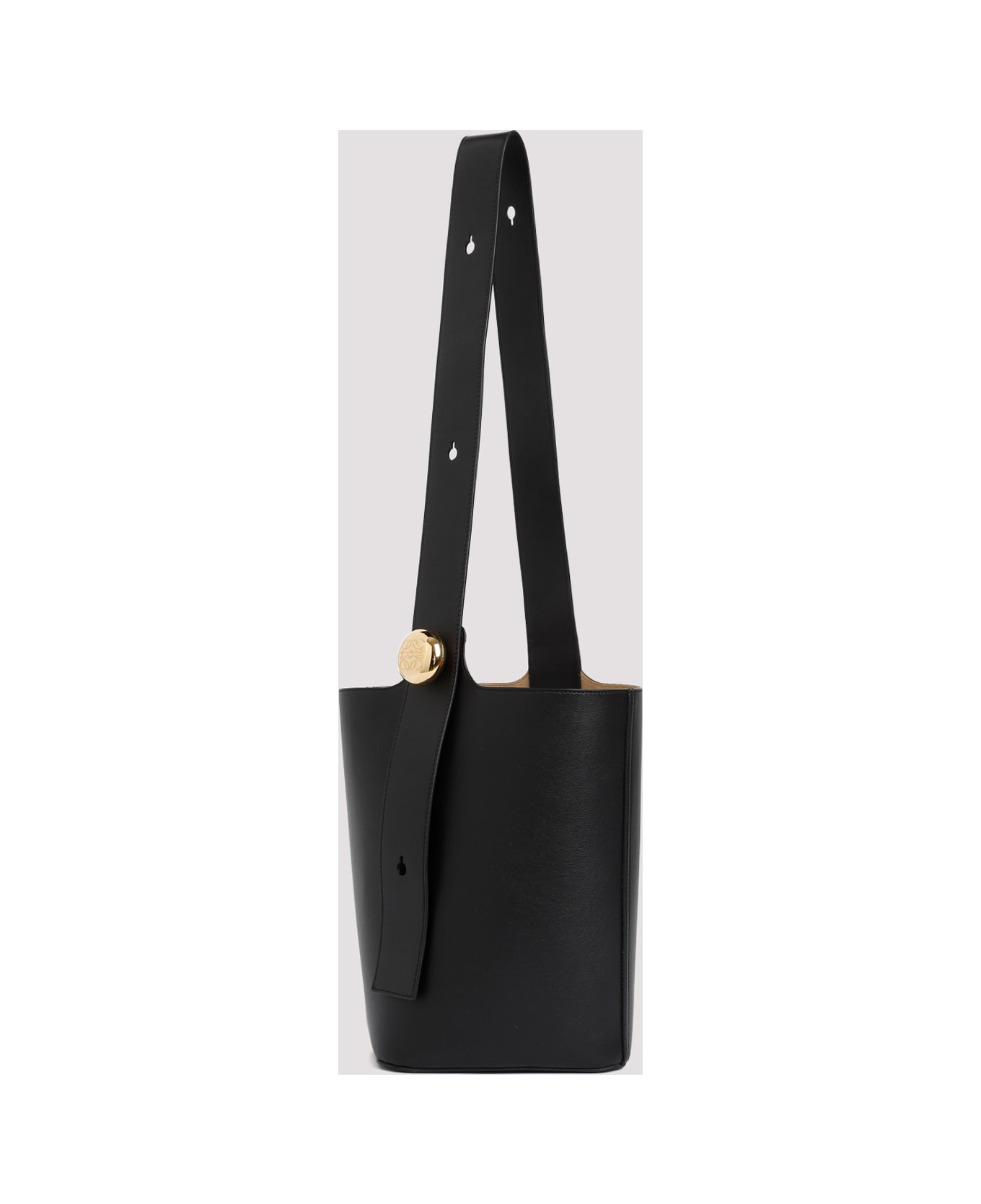 Loewe Pebble Bucket Medium Shoulder Bag - Black