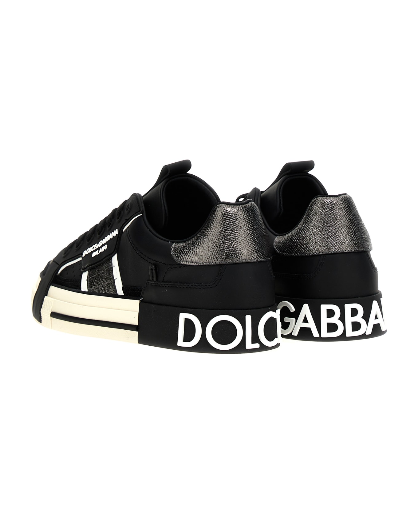 【送料&関税込】Dolce & Gabbana Custom 2.0 Sneakers Dolce & Gabbana 2.Zero Custom Leather Sneakers | Black