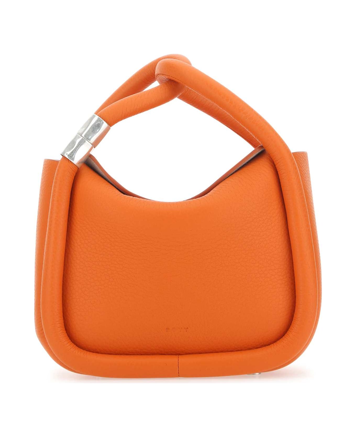 BOYY Orange Leather Wonton 20 Handbag - PUFFINSBILL