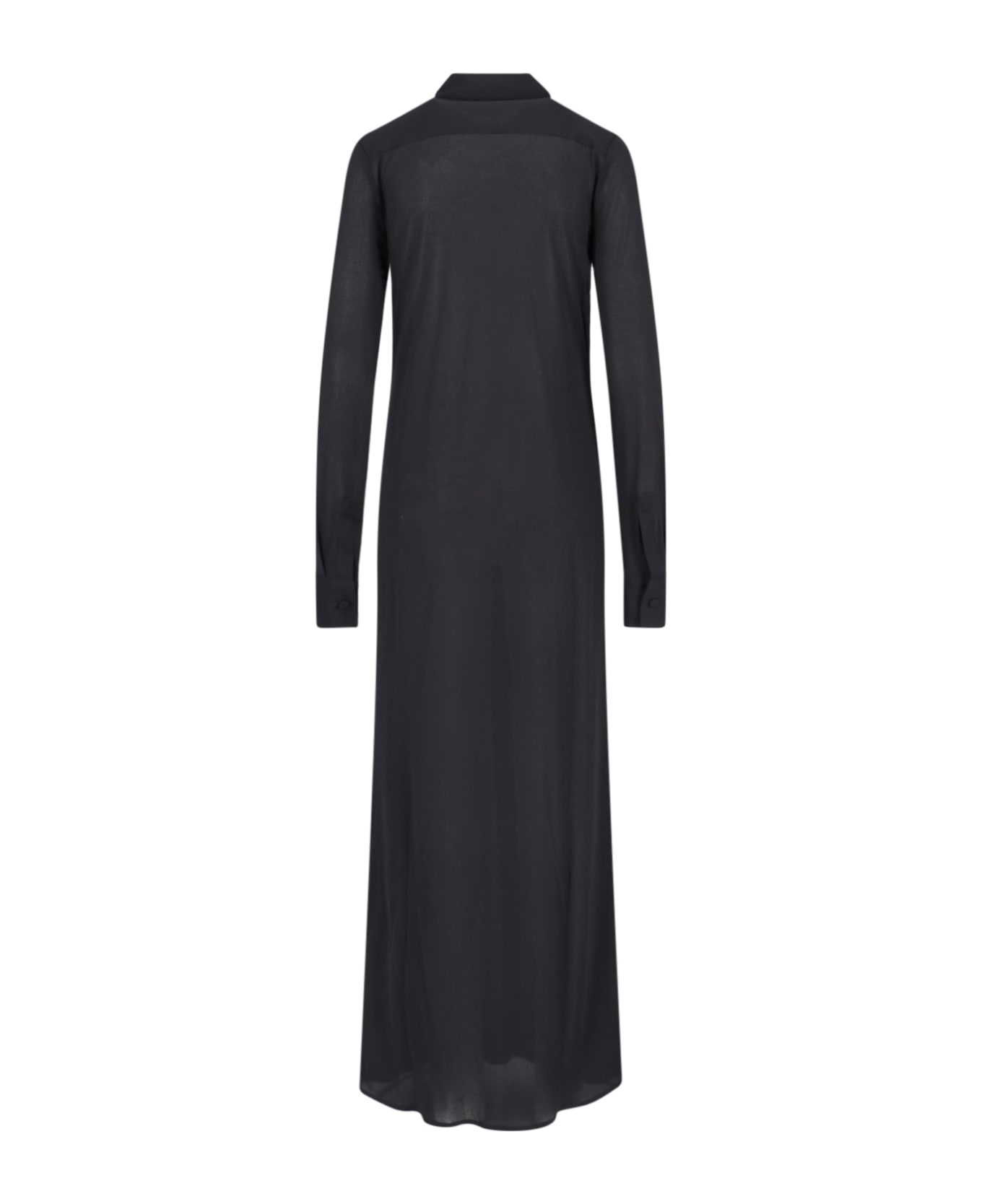 Jil Sander Maxi Chemisier Dress - Black  