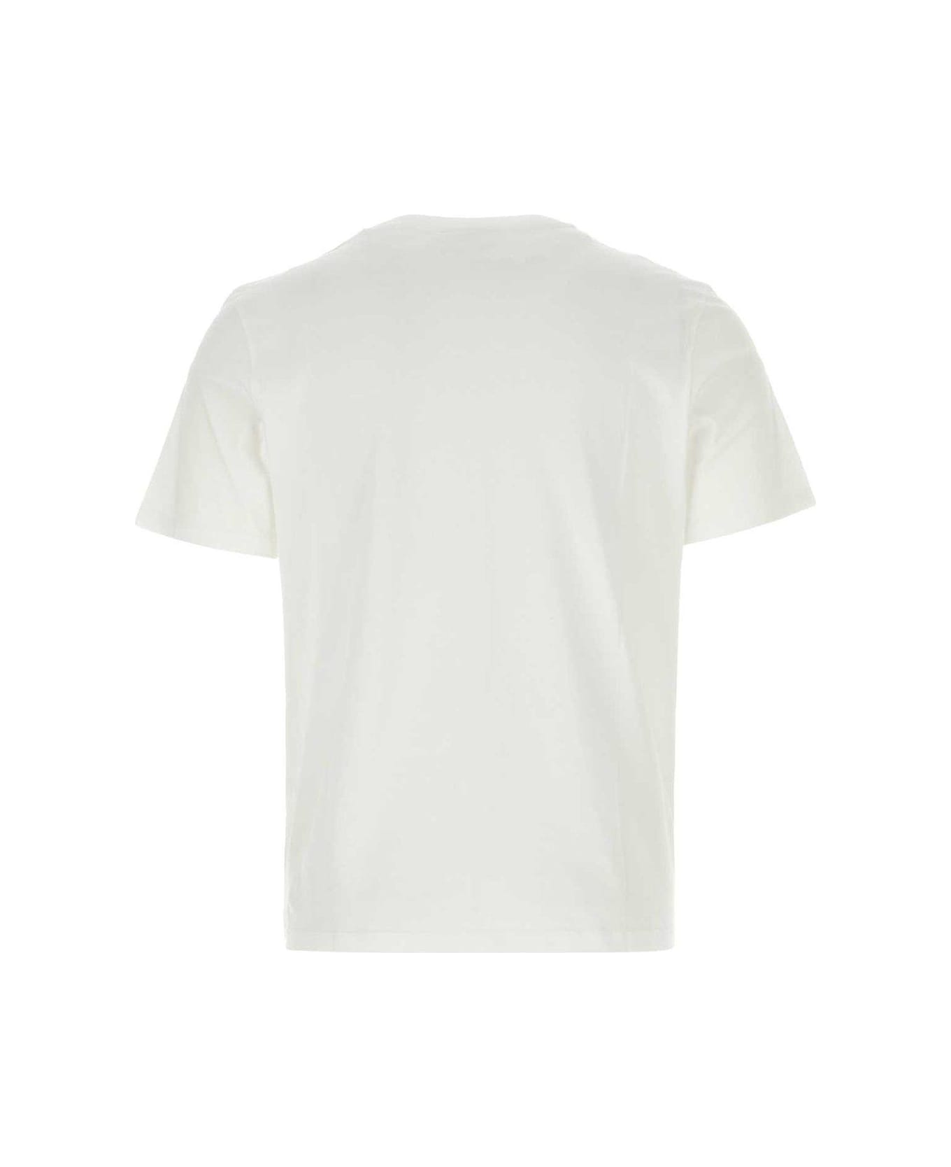 Maison Kitsuné Fox Patch Crewneck T-shirt - White