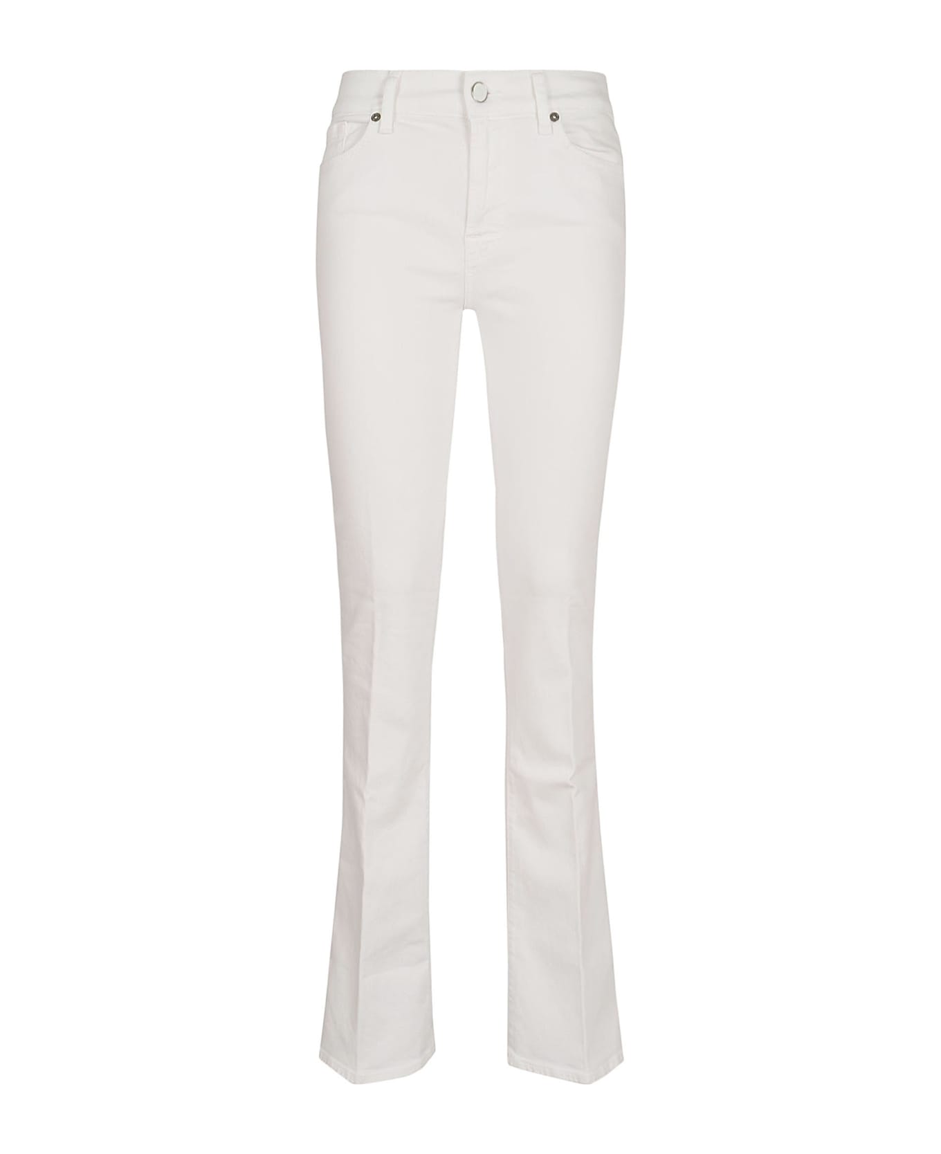 7 For All Mankind Bootcut Pure White - White