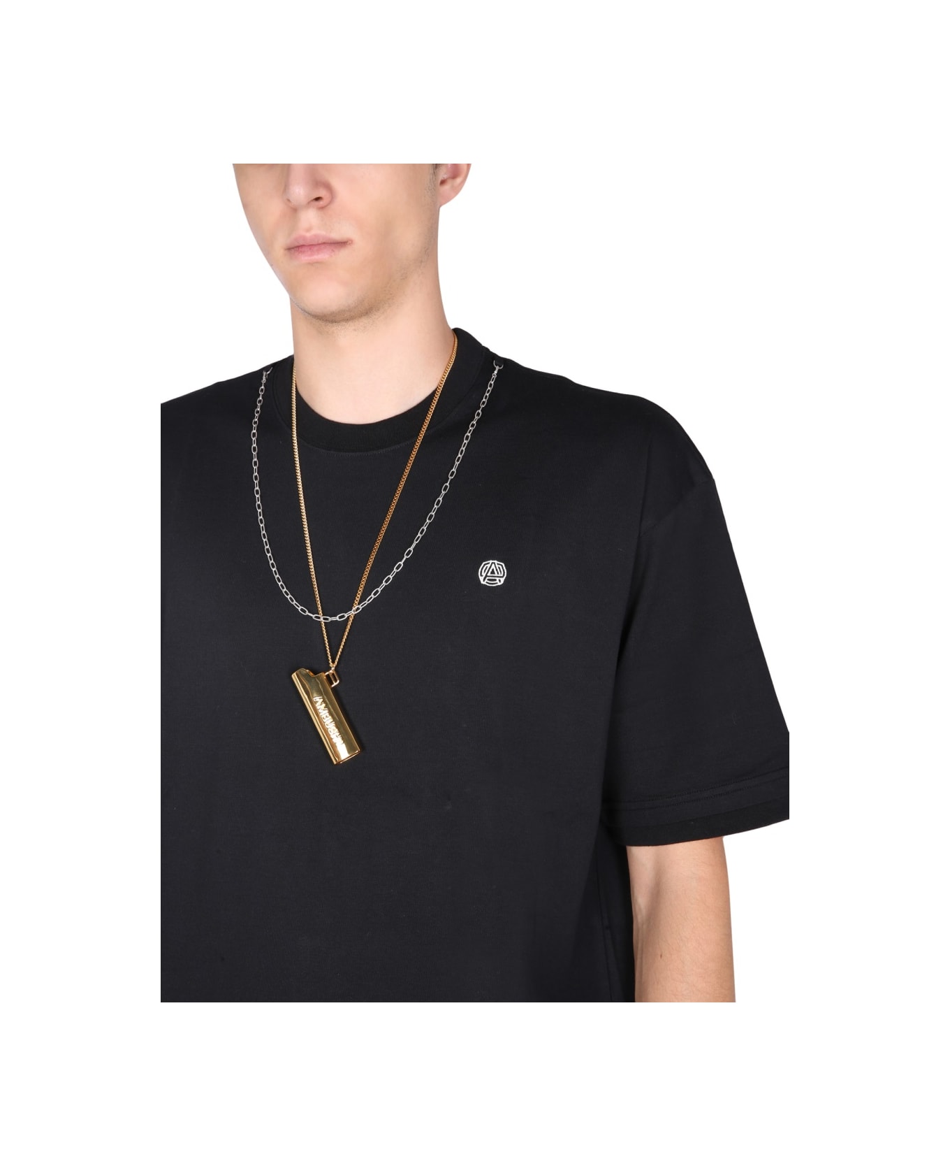 AMBUSH T-shirt With Iconic Chain - BLACK