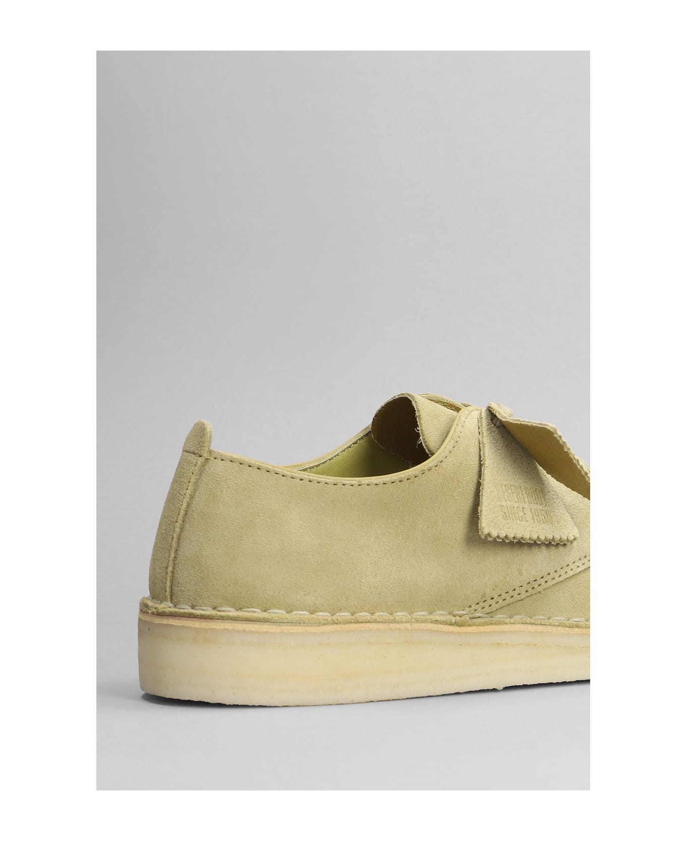 Clarks Coal London Lace Up Shoes In Khaki Suede - khaki ローファー＆デッキシューズ