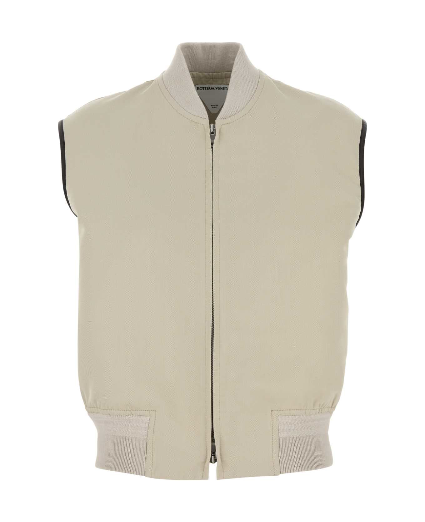 Bottega Veneta Sand Twill Vest - GREYPUTTY