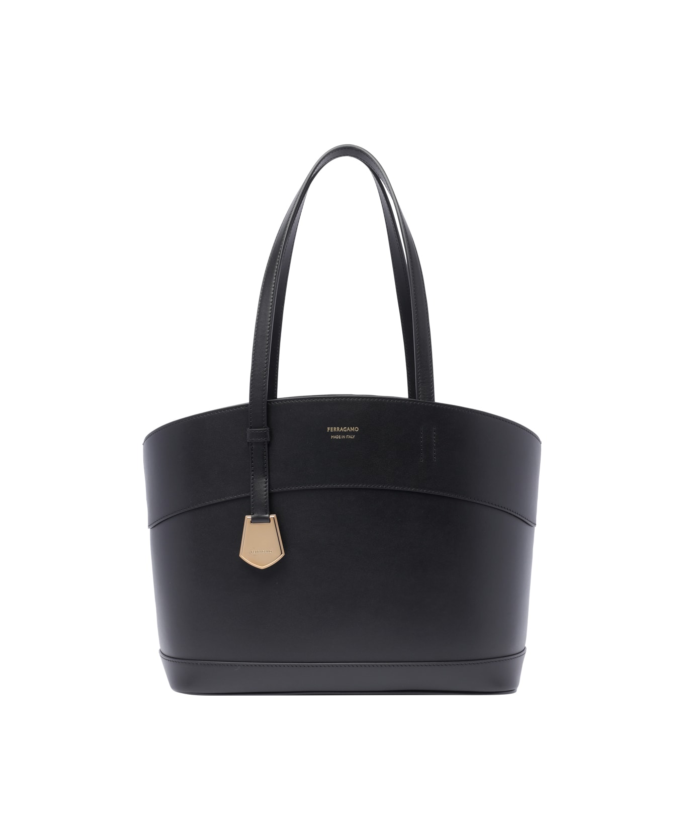 Ferragamo Small Entry Shoulder Bag - Black トートバッグ