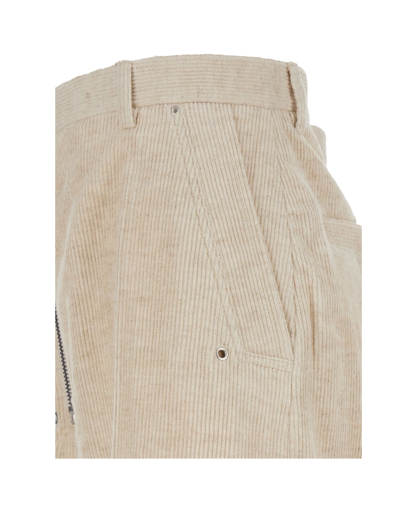 Rick Owens Tailored Wide Belas - White