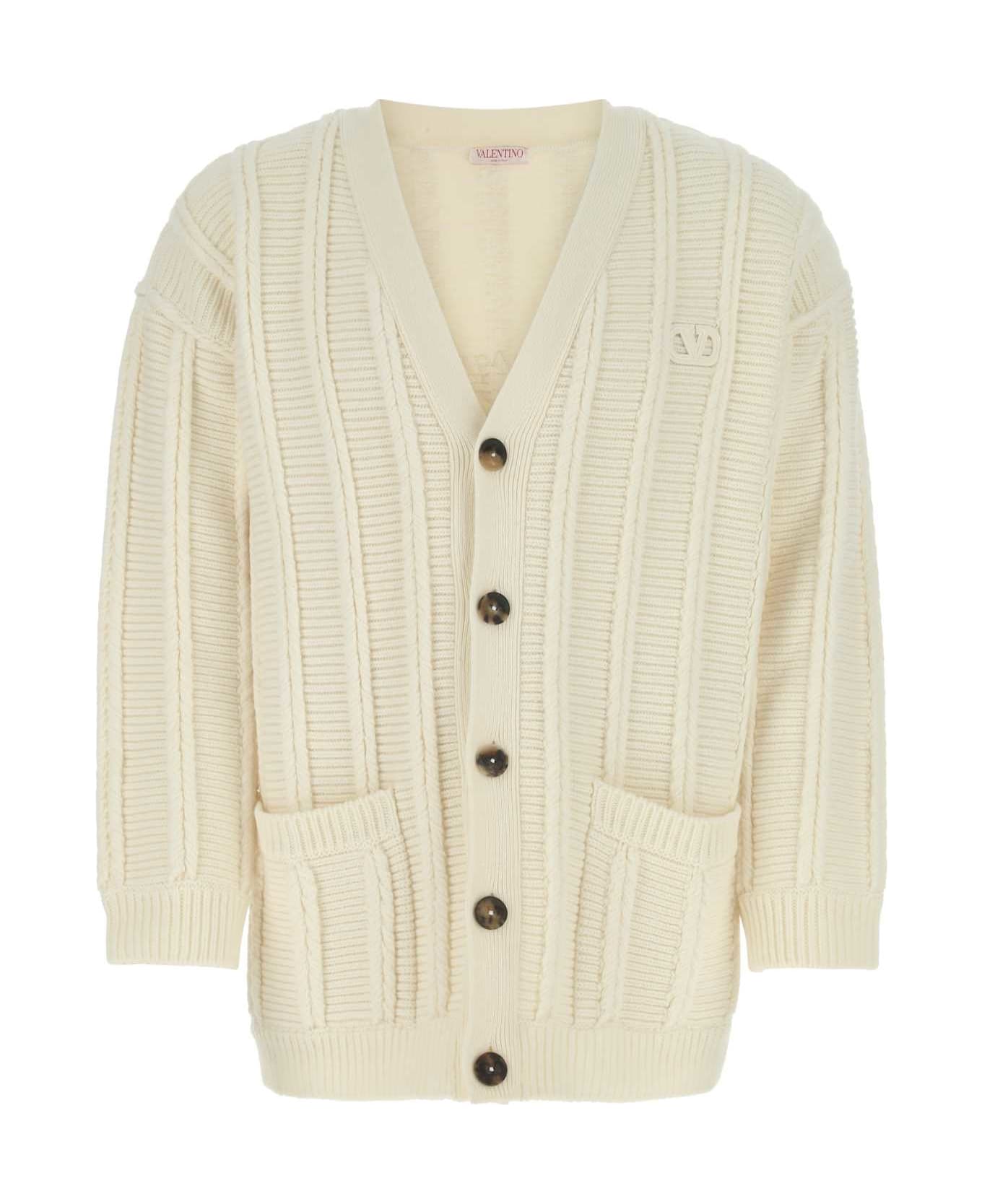 コート VALENTINO VIRGIN WOOL CARDIGAN Bow-detail virgin wool cardigan in black - Valentino | Mytheresa