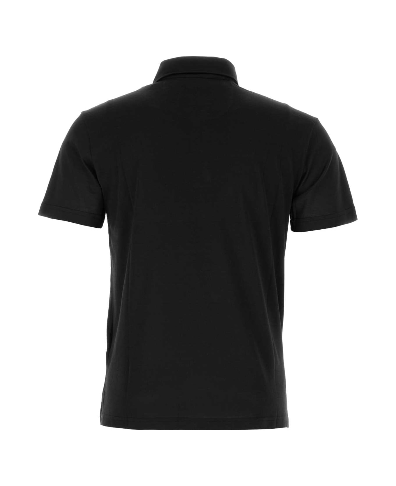 PT Torino Black Cotton Polo Shirt - NERO