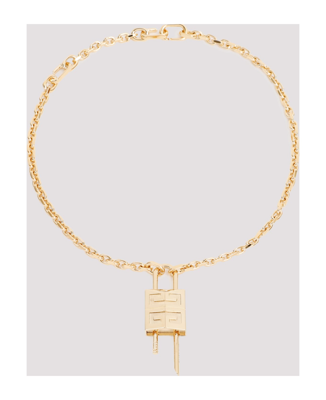 Givenchy Lock Necklace With 4g Padlock - Golden Yellow