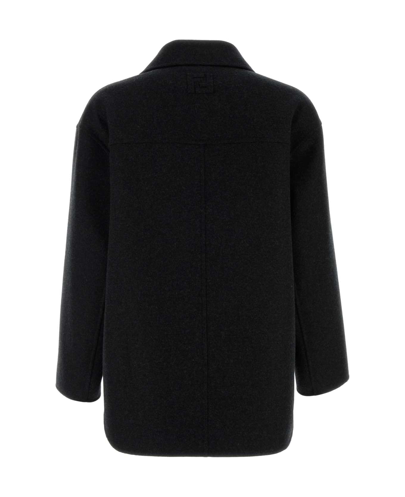Fendi Black Flannel Blazer - ARDESIA