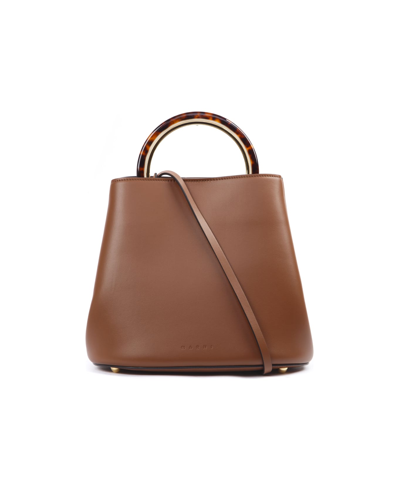 Marni Pannier Bag In Brown Leather | italist