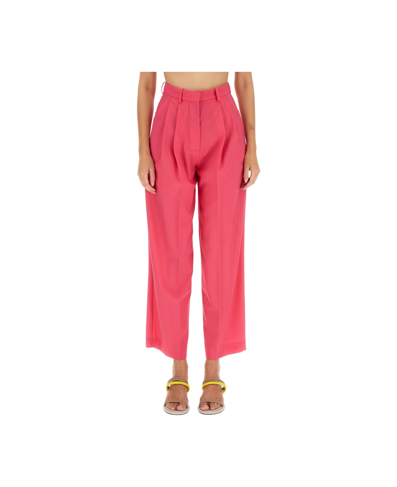 Alysi Wool Pants - FUCHSIA