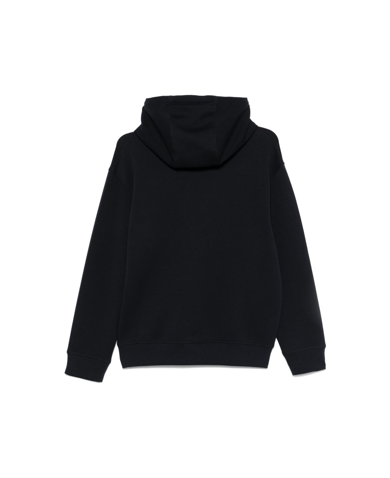 Emporio Armani Logo Cotton Hoodie - Blue