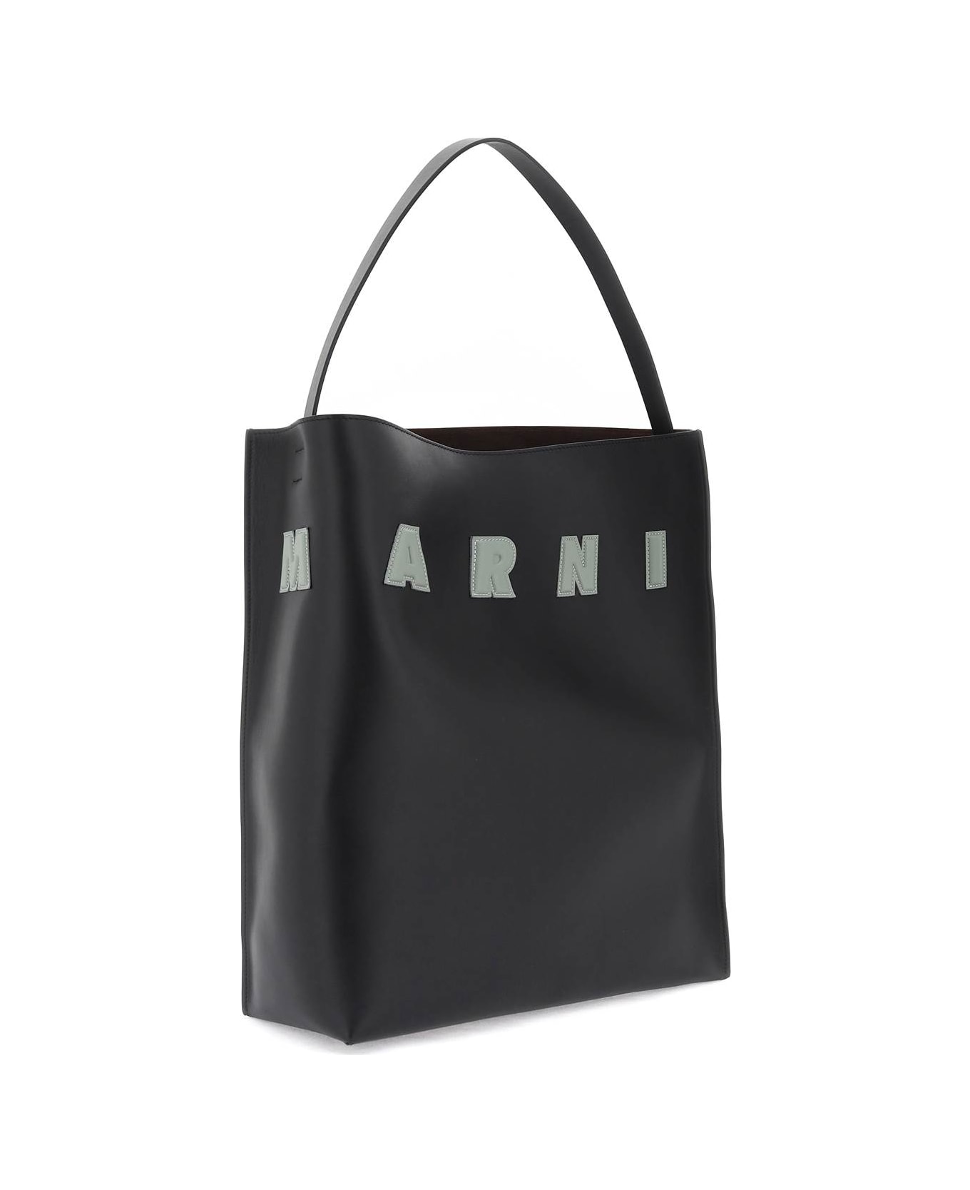 Marni Museo Hobo Bag - BLACK STEPPE (Brown)