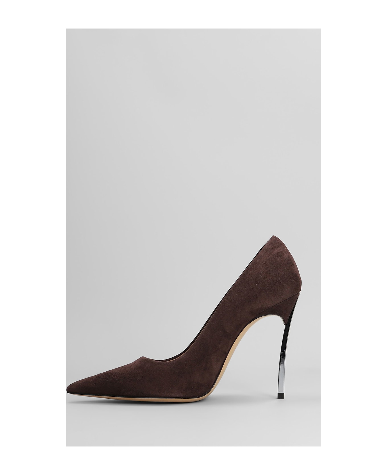 Casadei Blade Pumps In Brown Suede - brown