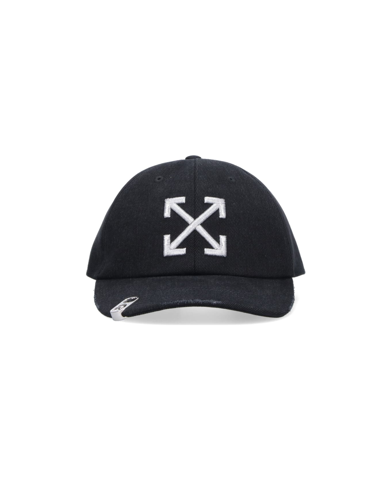 Off-White Logo Baseball Cap - Black