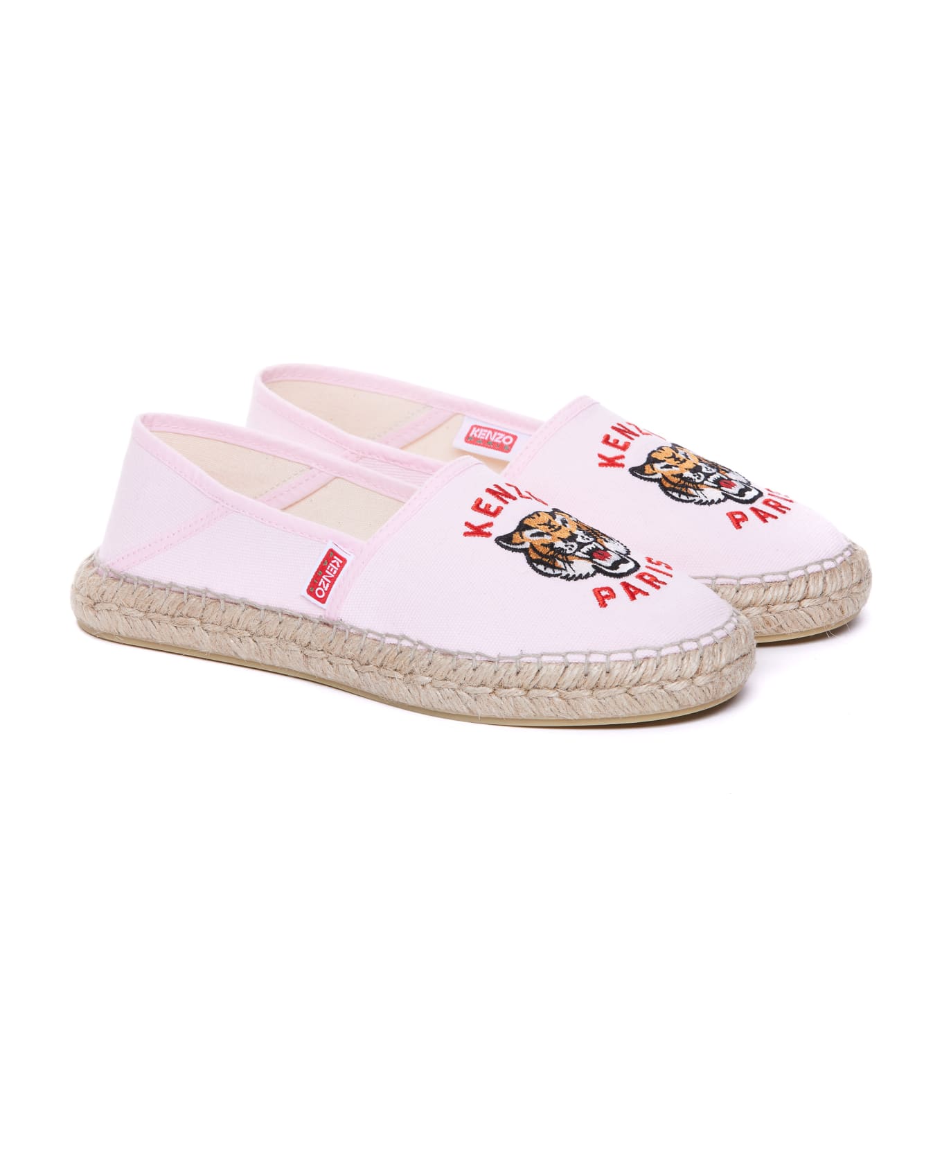 Kenzo Lucky Tiger Logo Espadrilles - Pink