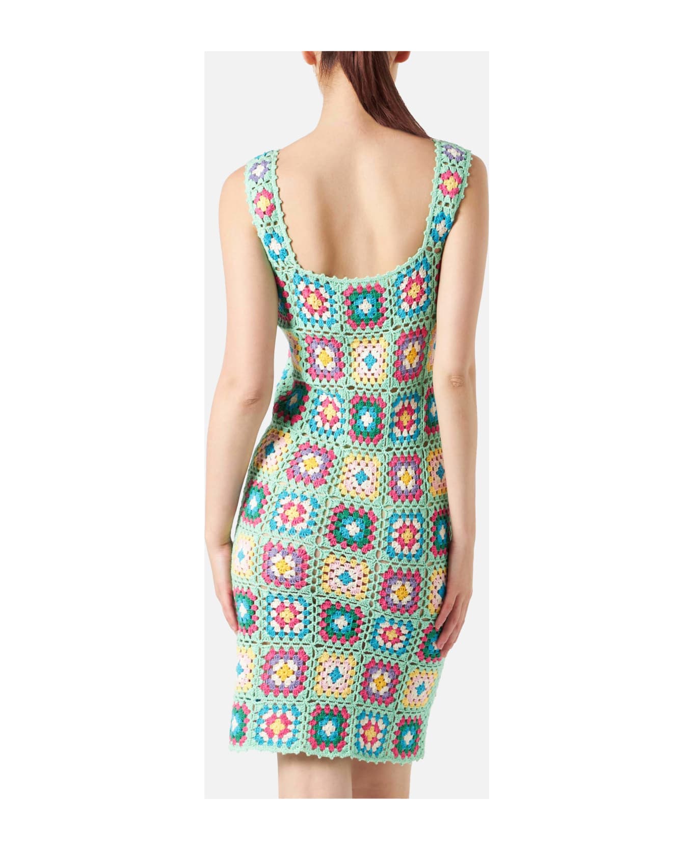 MC2 Saint Barth Multicolor Crochet Dress - MULTICOLOR