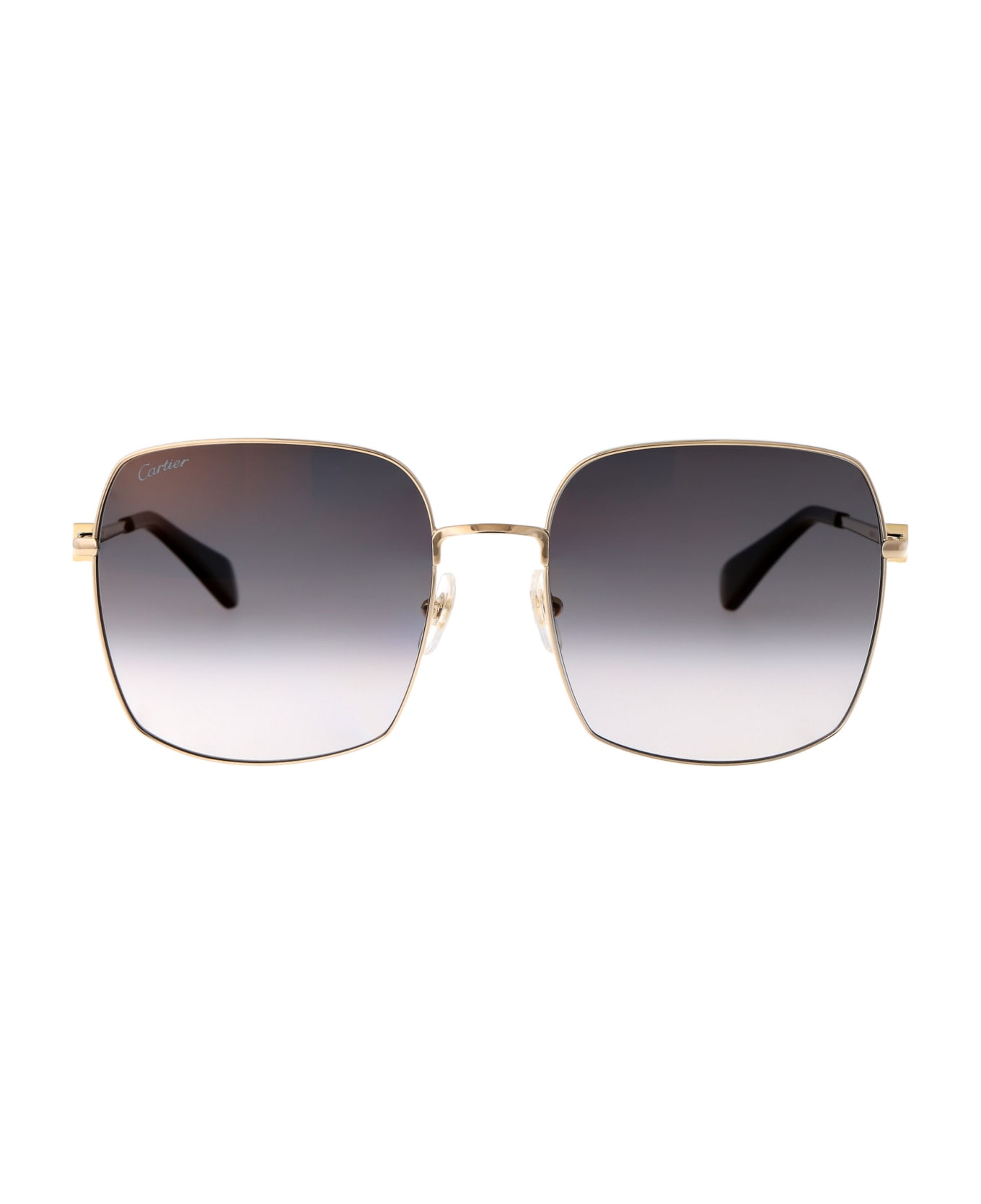 Cartier Eyewear Ct0401s Sunglasses - 001 GOLD GOLD GREY