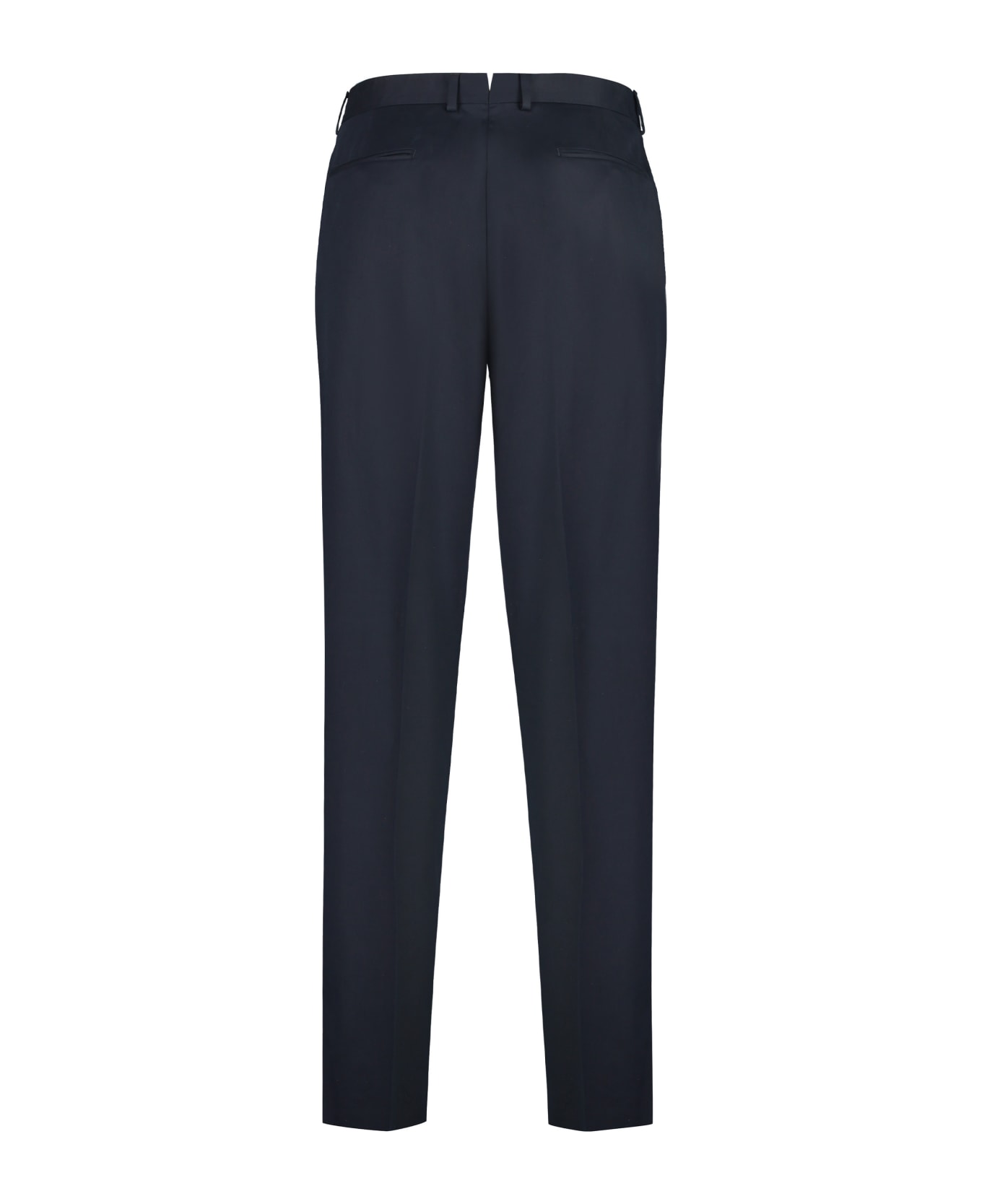 Zegna Stretch Cotton Chino Trousers - blue