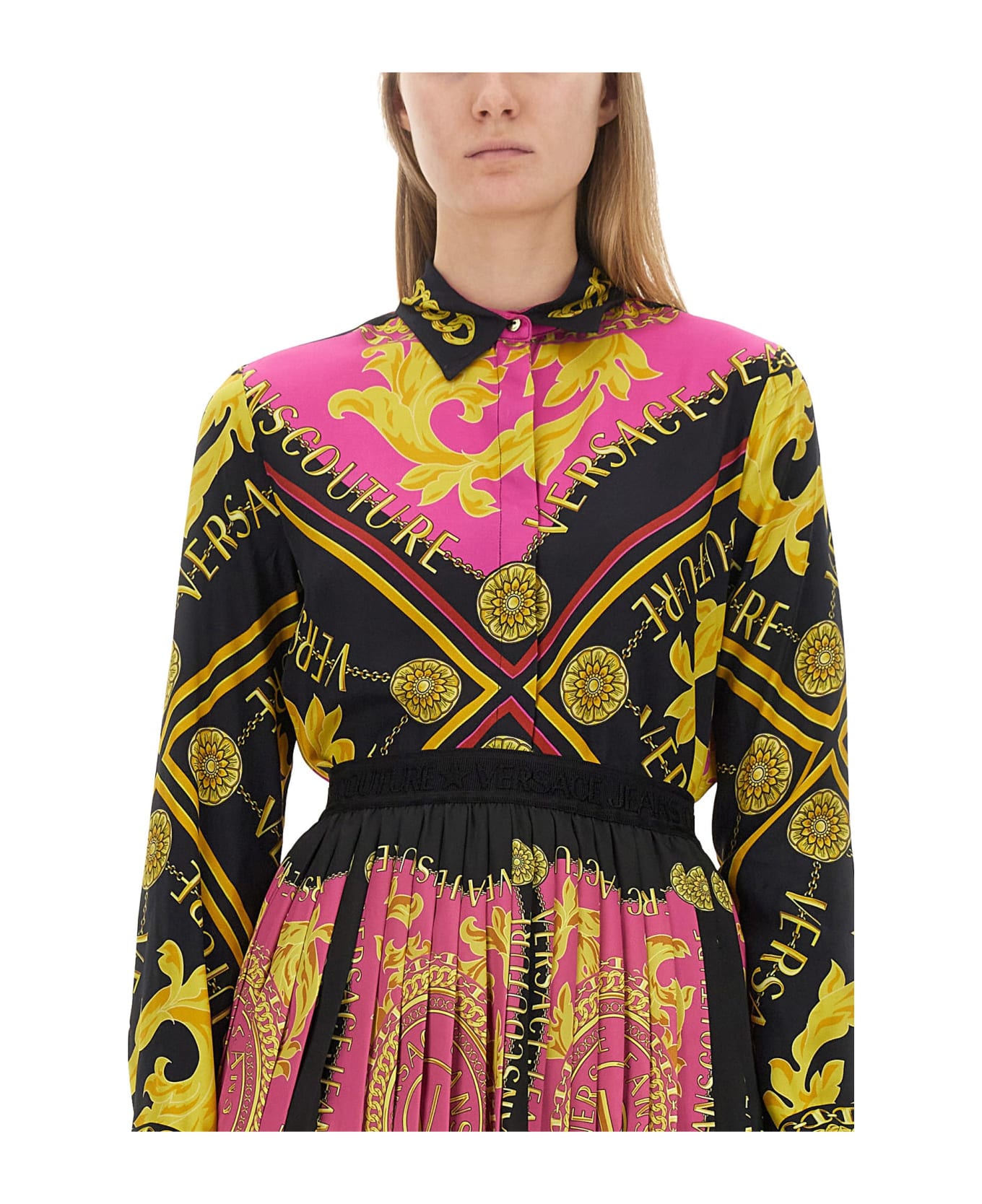 Versace Jeans Couture Printed Long Sleeves Shirt - Fantasia