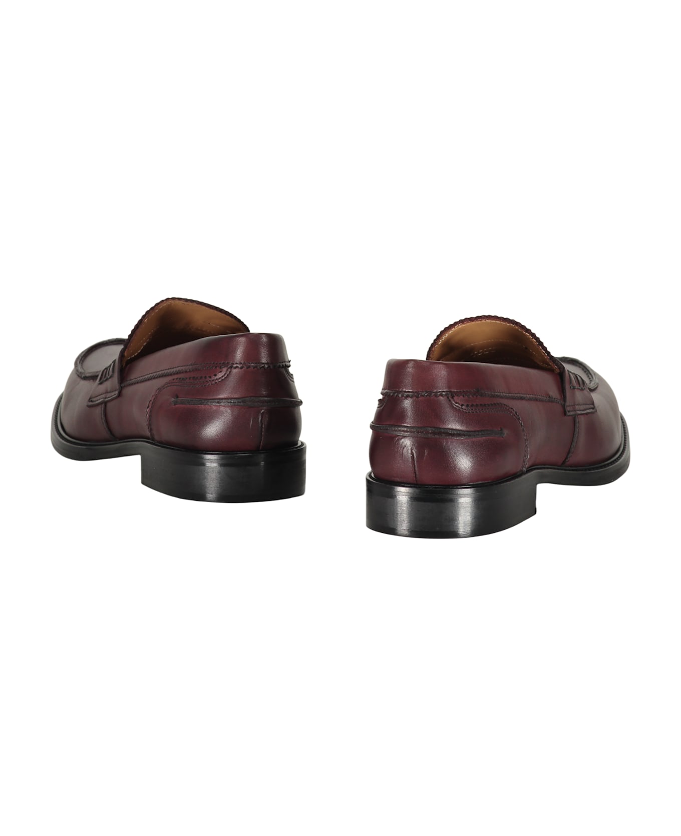 Bruno Magli Calfskin Loafers - Burgundy