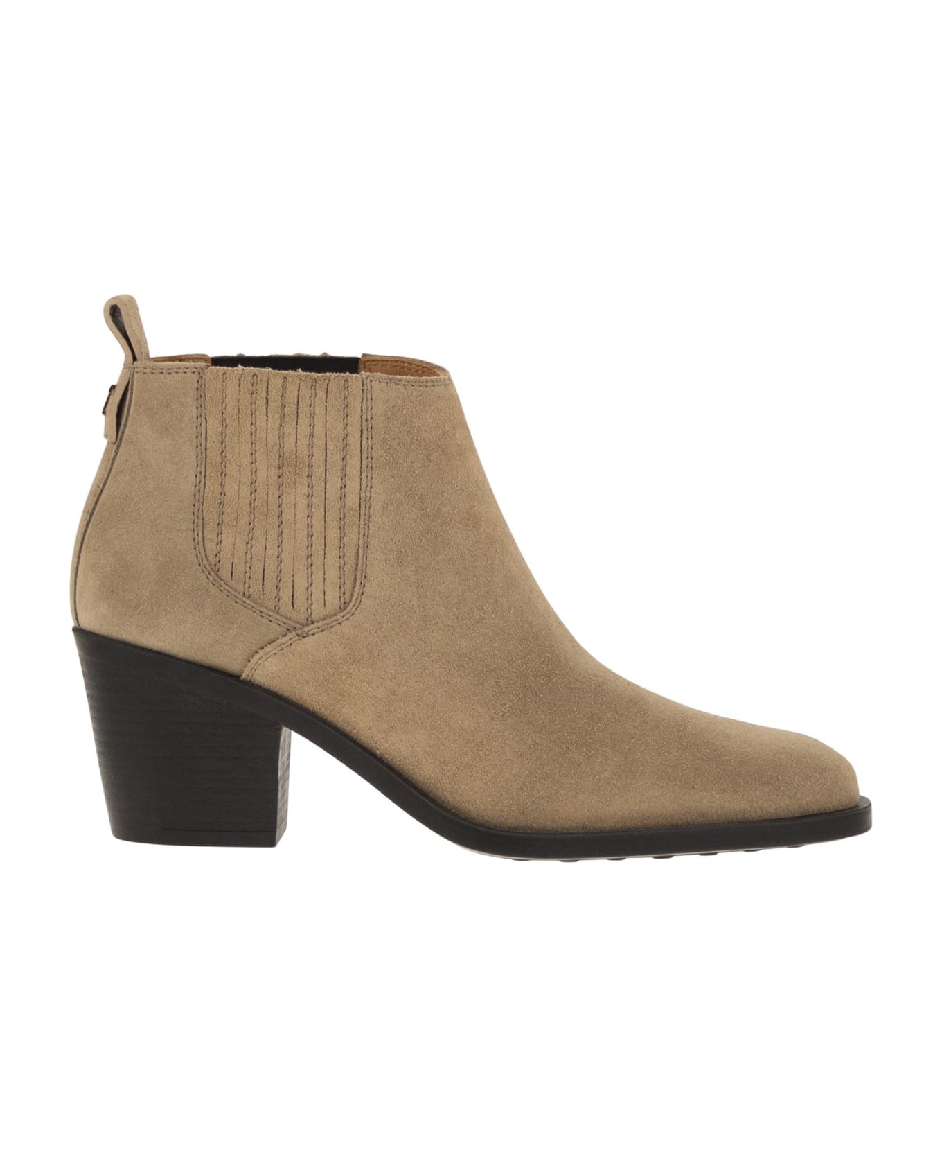 Tod's Suede Boot - Beige