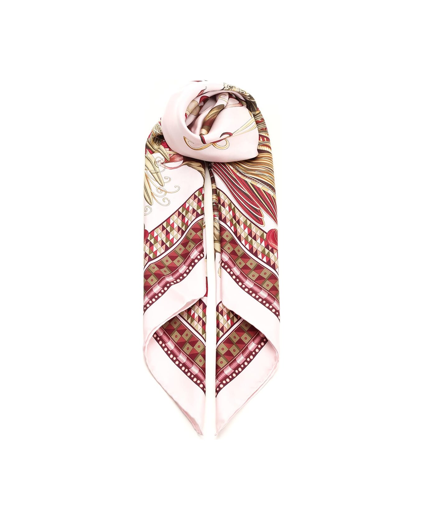 Ferragamo Silk Scarf - Blush Pink