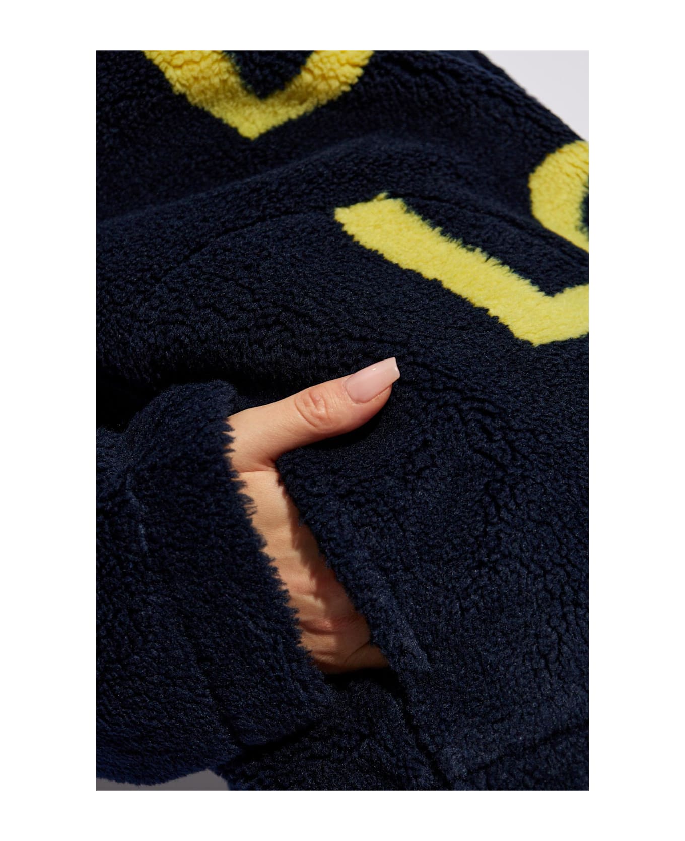 J.W. Anderson Jw Anderson Fleece Sweatshirt With Print - BLUE