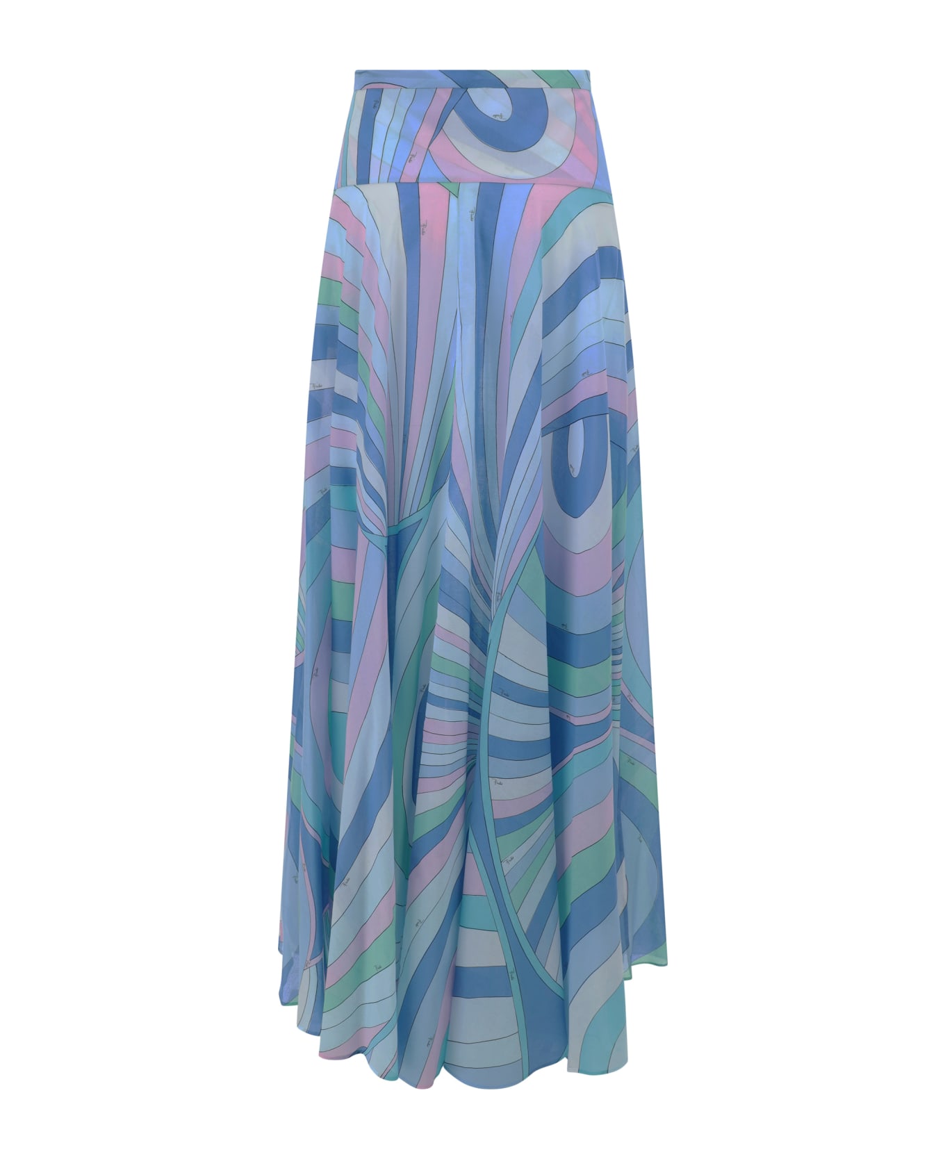 Pucci Long Skirt - Clear Blue