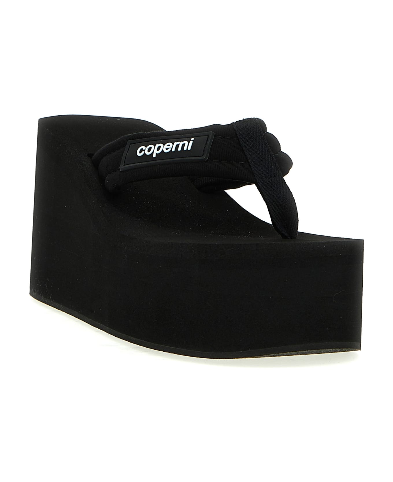 Coperni 'branded Wedge' Sandals - Black  