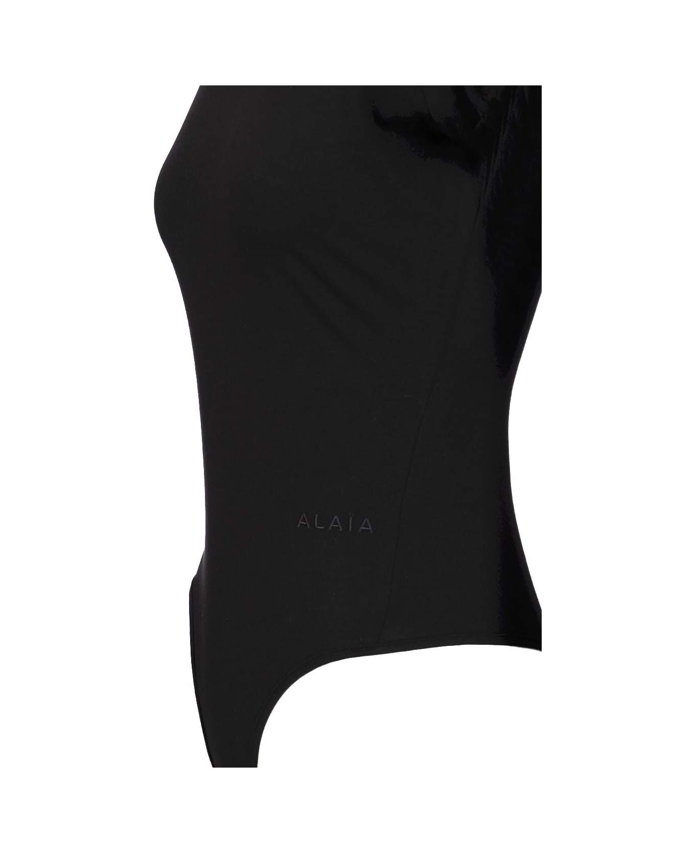 Alaia Short Sleeves Bodysuit - Black