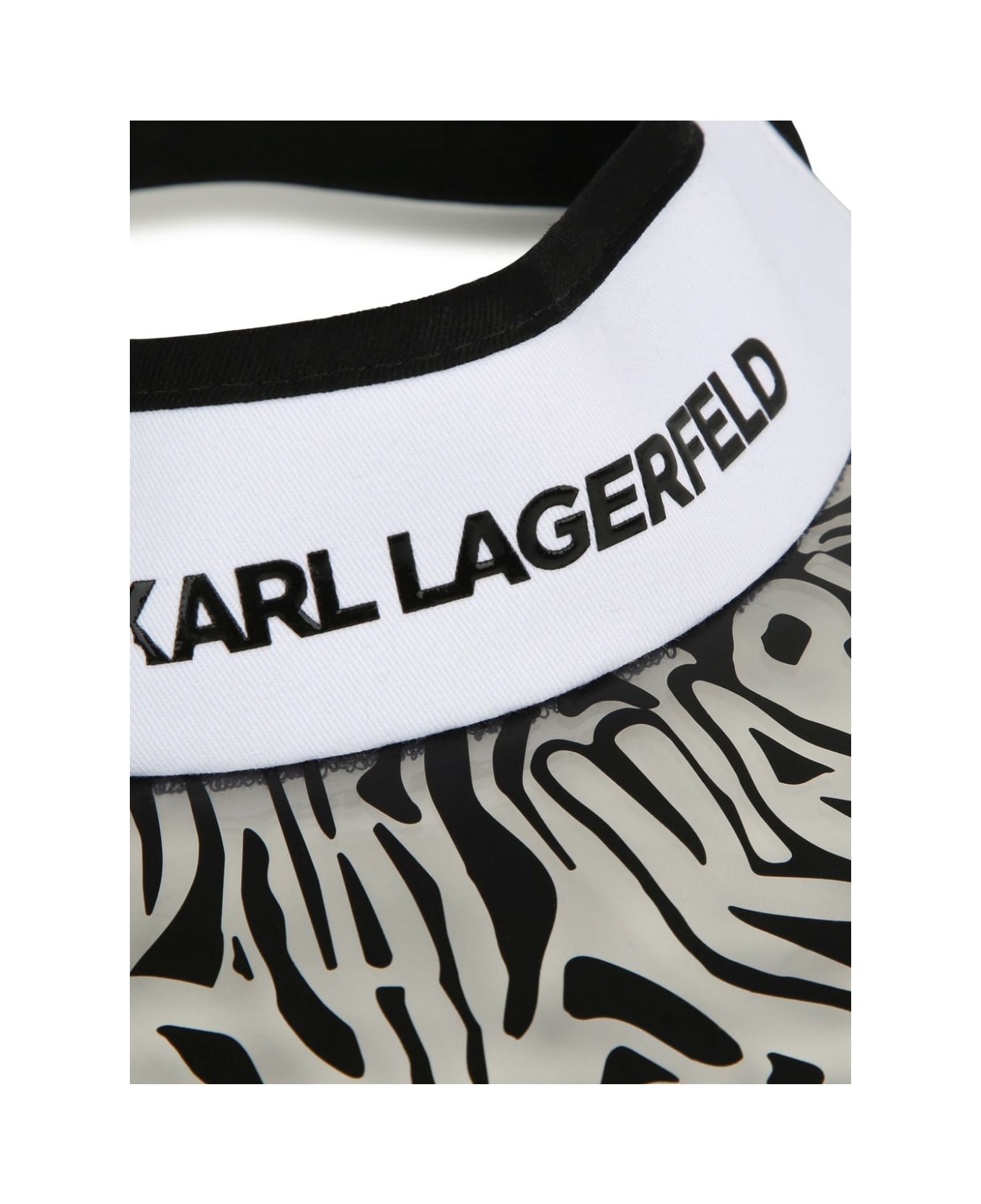 Karl Lagerfeld Kids Visiera Con Logo - Black