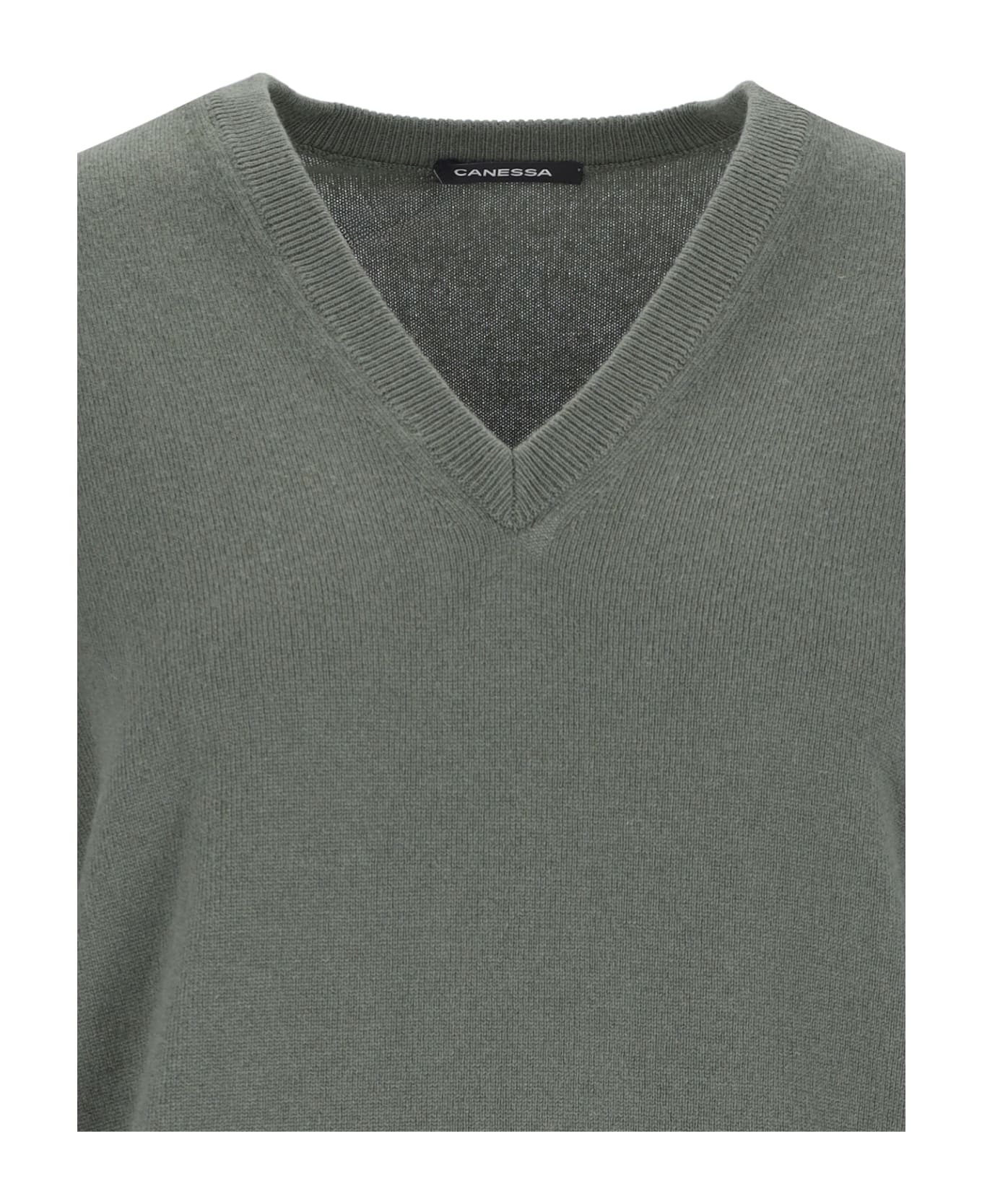 Canessa V-neck Sweater - Green