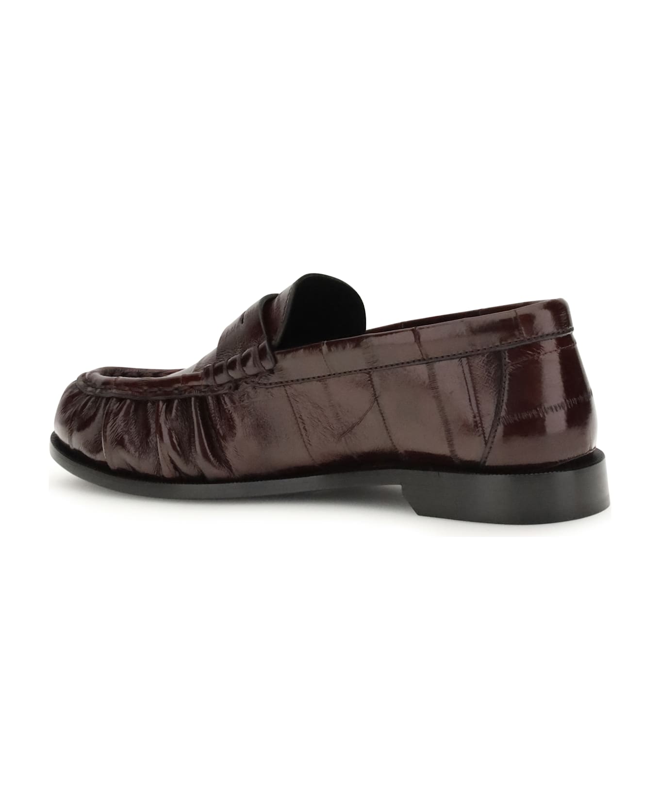 Saint Laurent Flexible Patent Eel Le Loafer Loafers