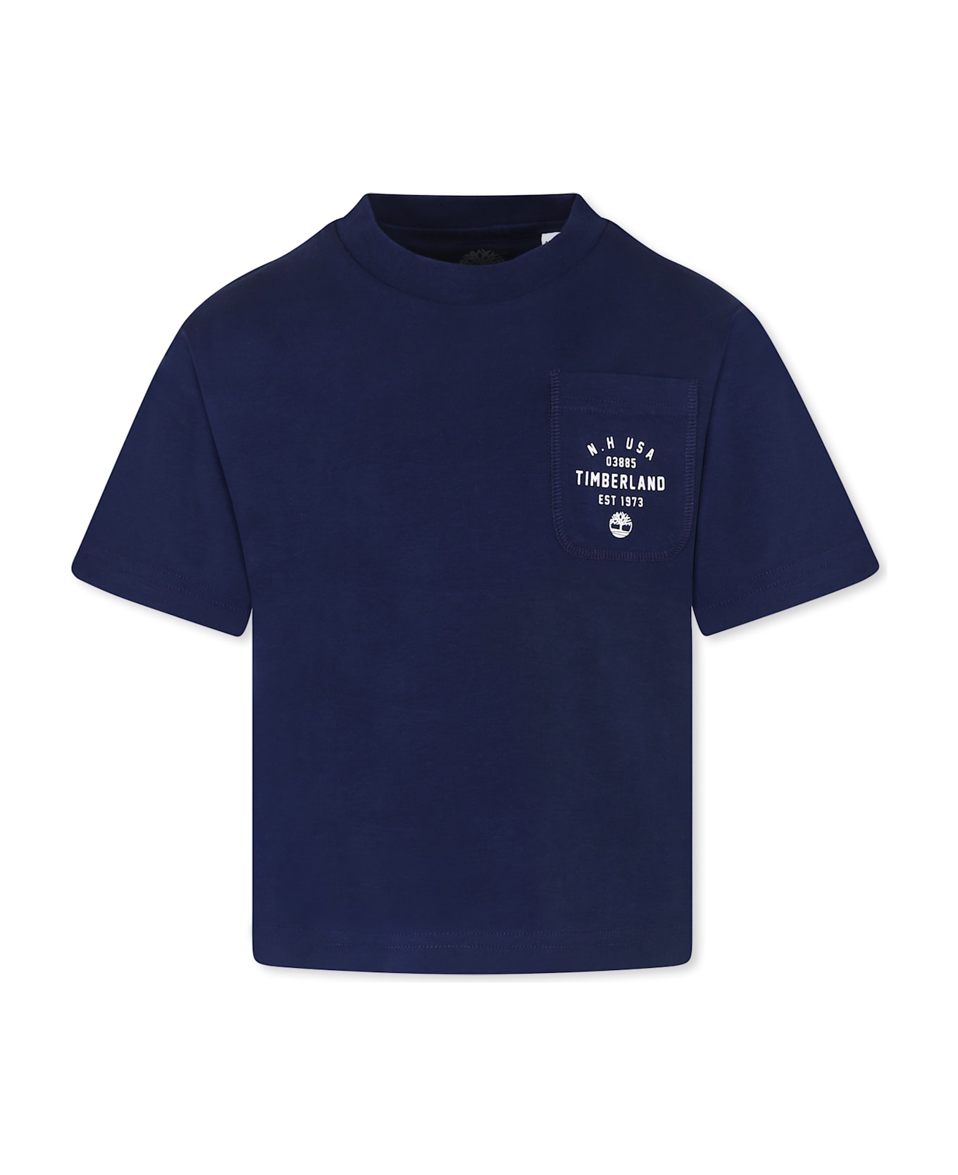 Timberland Blue T-shirt For Boy With Logo - Blue