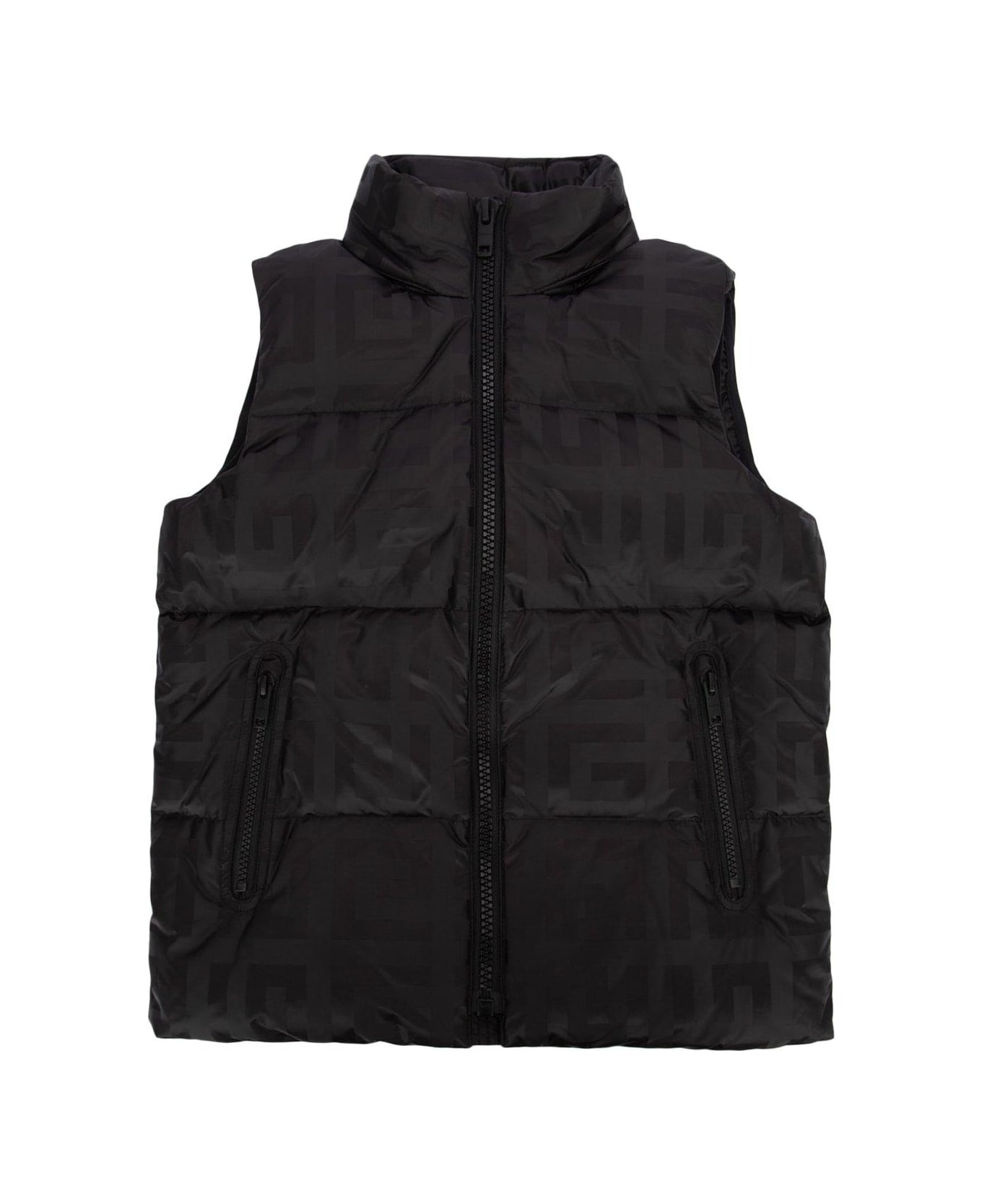 Givenchy Monogram Zip-up Gilet - Nero