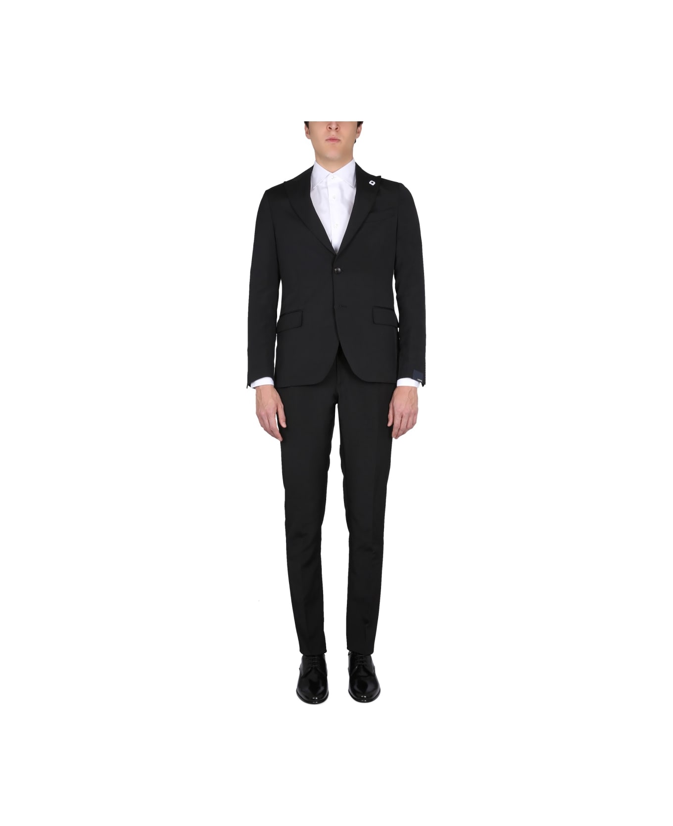 Lardini Single-breasted Dress - BLACK