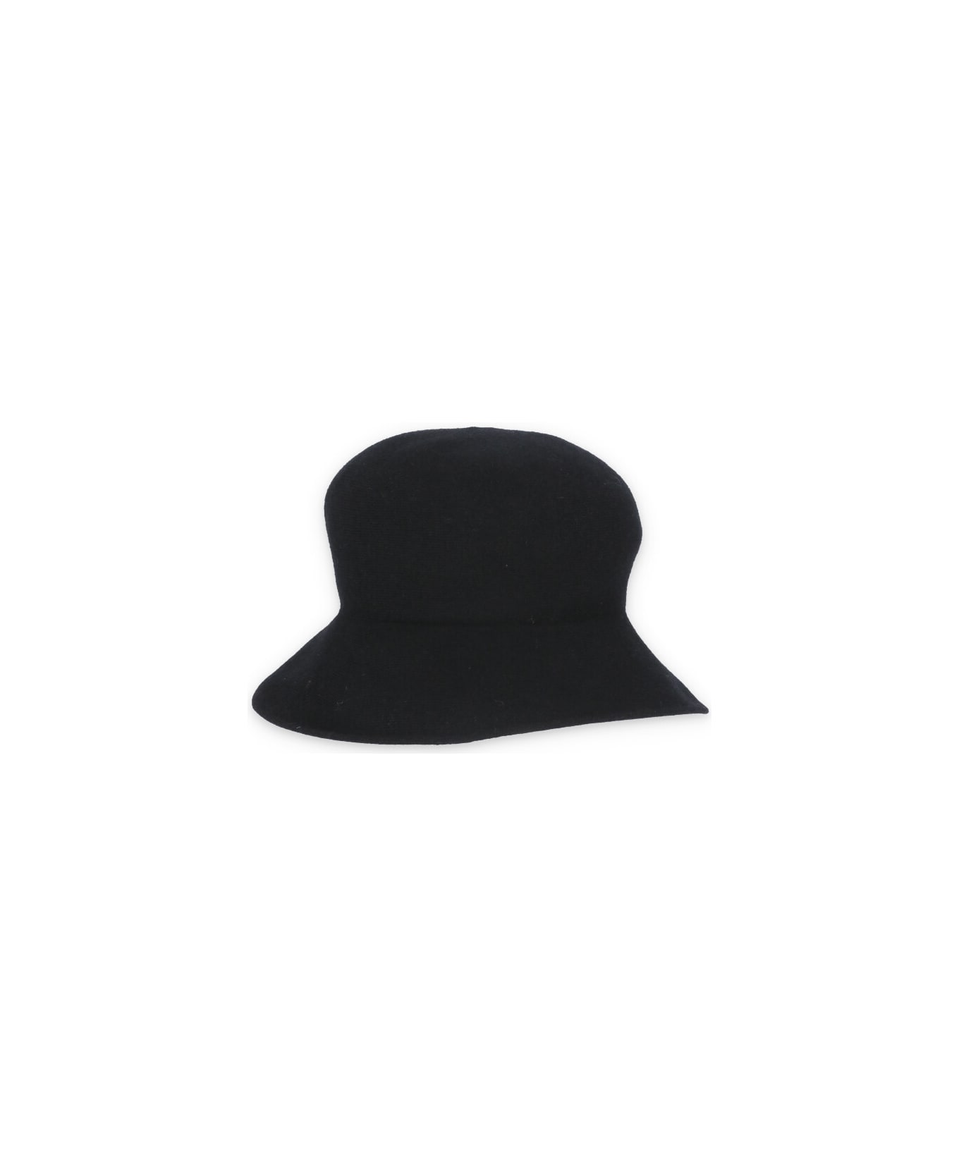 Kangra Wool And Silk Bucket Hat Kangra - BLACK
