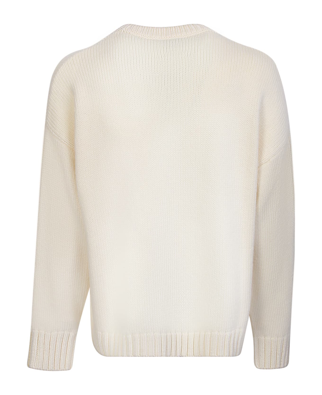 PT Torino Ivory Roundneck Sweater - Multi