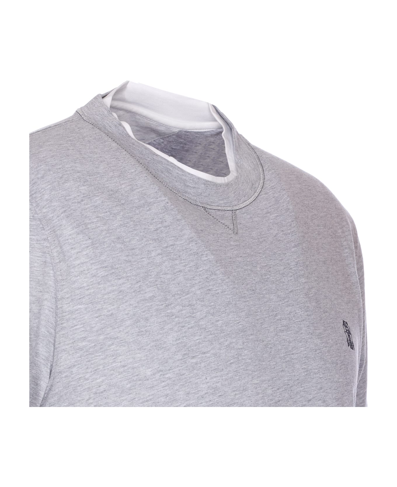 Brunello Cucinelli Logo T-shirt - Grey