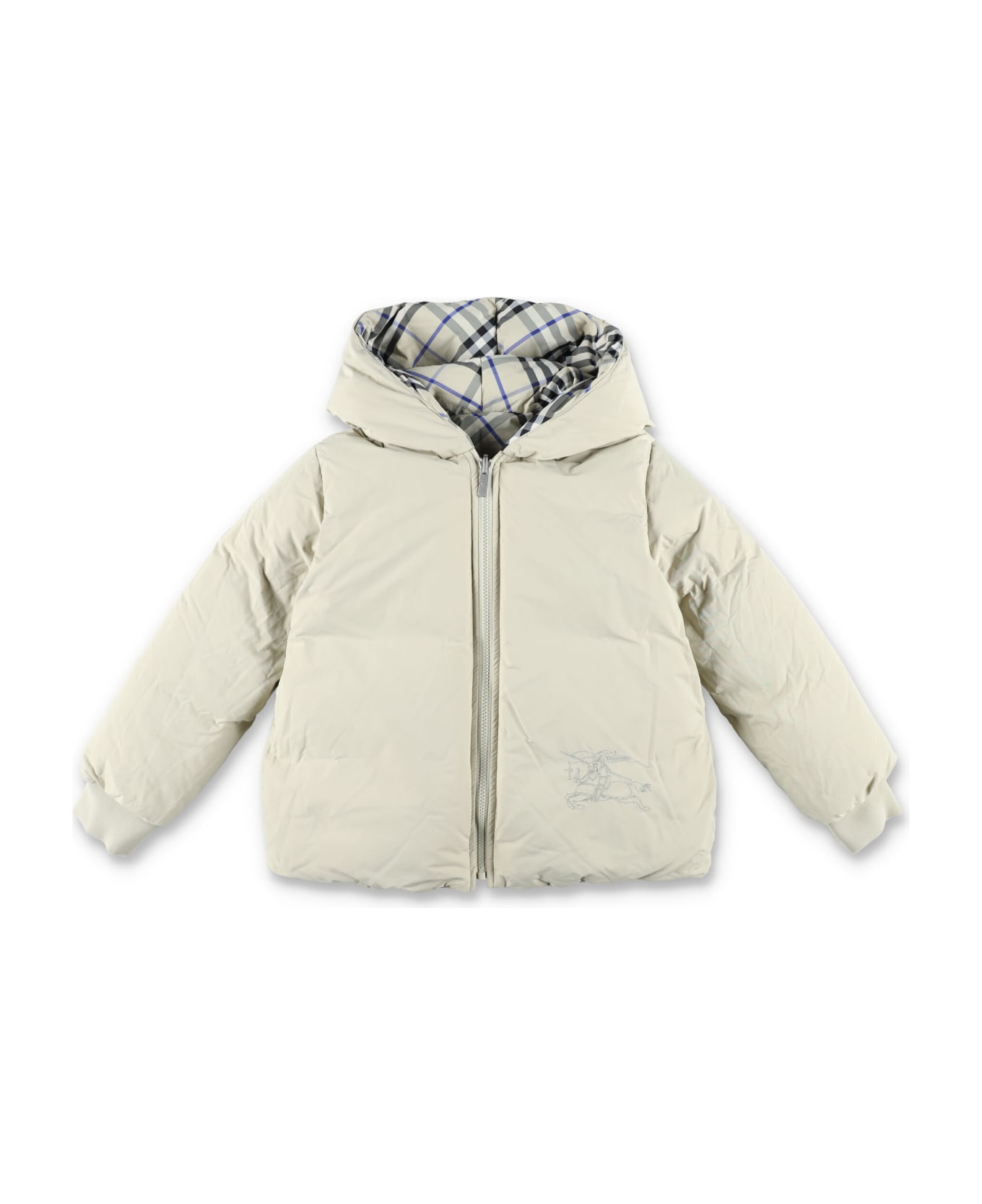 Burberry Kid - Reversible Check Downjacket - LICHEN IP CHECK コート＆ジャケット